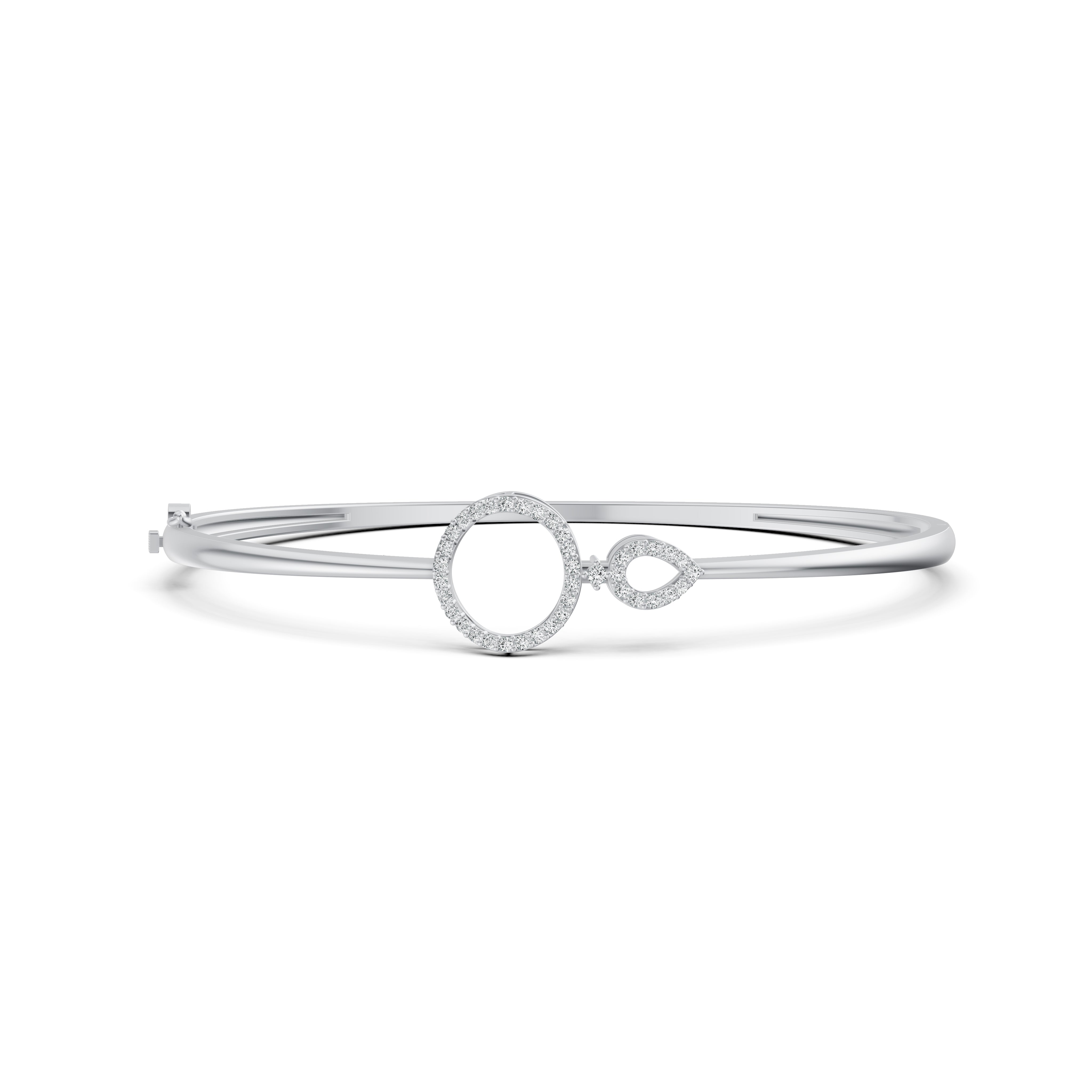 Circle Link Diamond Bracelet