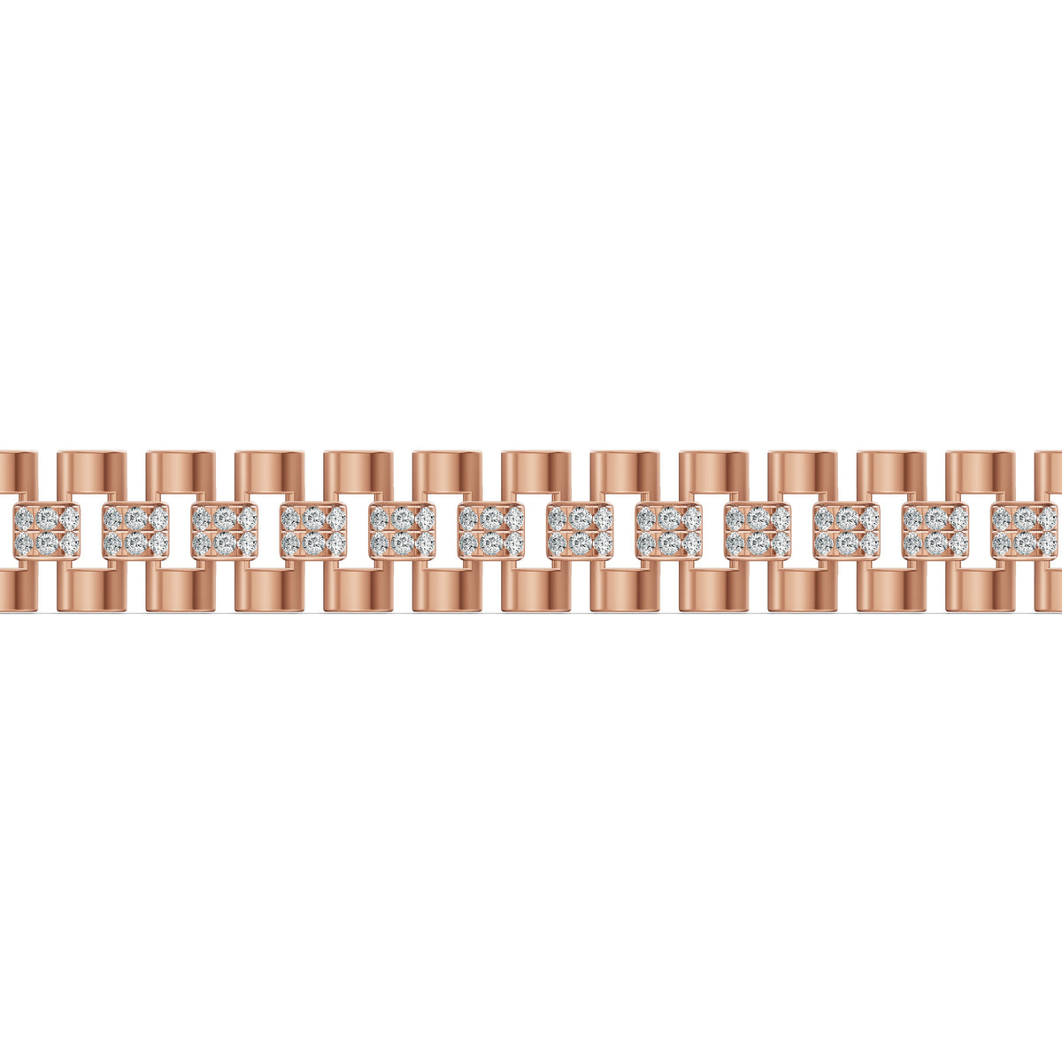 Column Link Diamond Bracelet