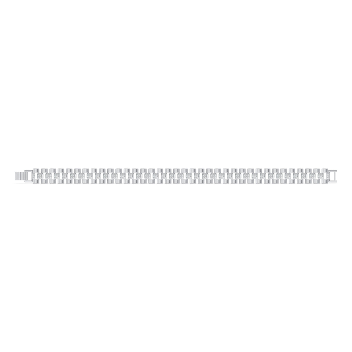 Column Link Diamond Bracelet