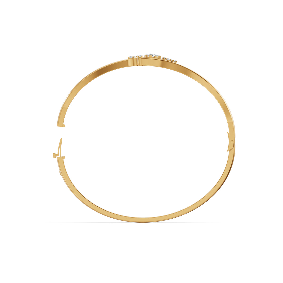 Floral Wave Diamond Bracelet