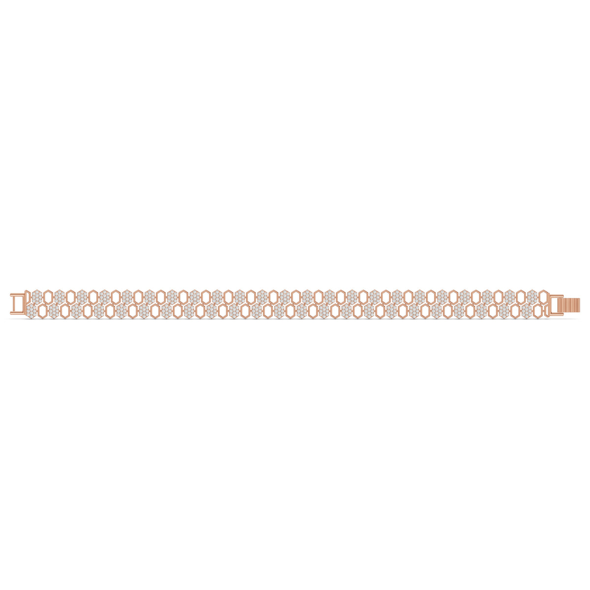 Hexa Link Diamond Bracelet