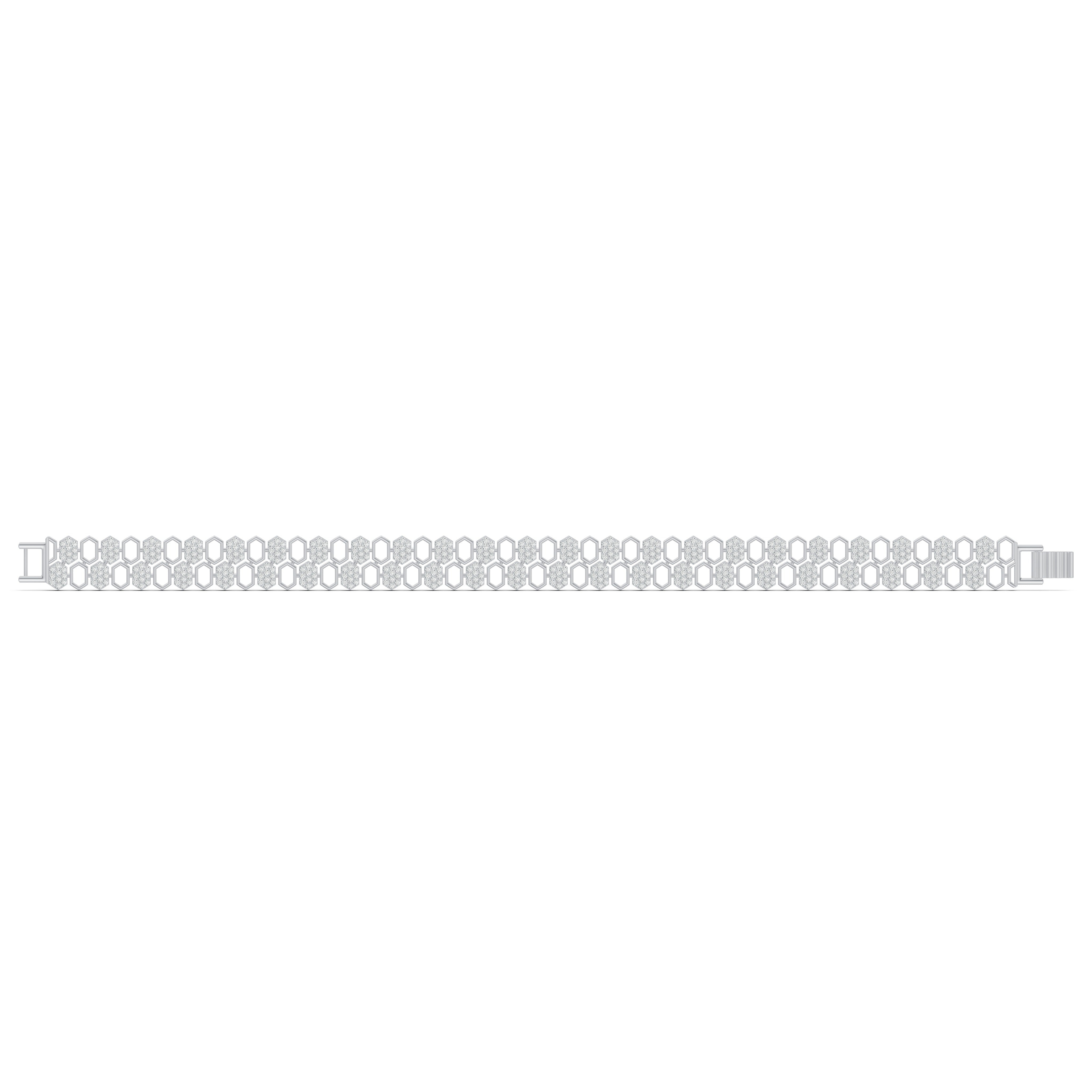 Hexa Link Diamond Bracelet