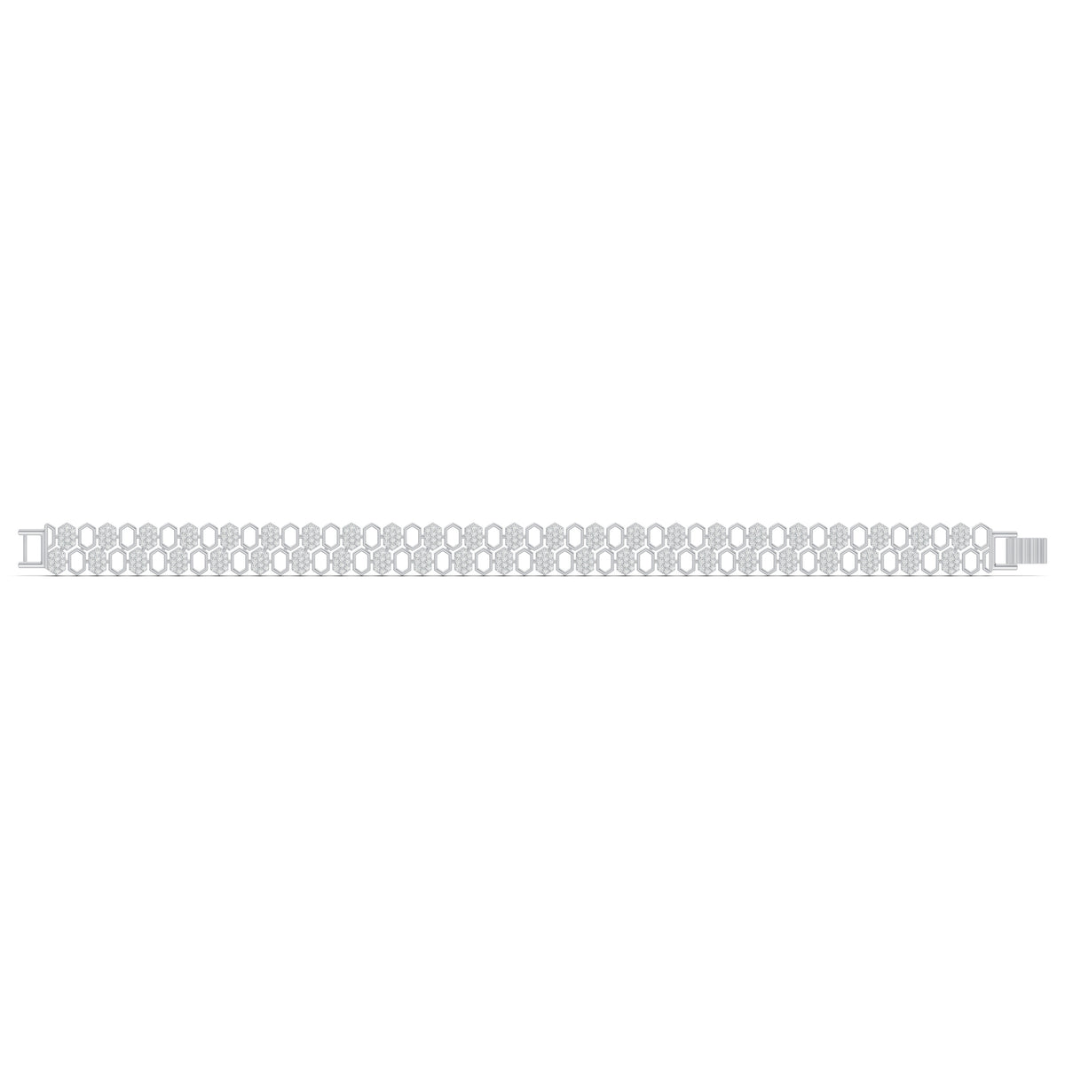 Hexa Link Diamond Bracelet