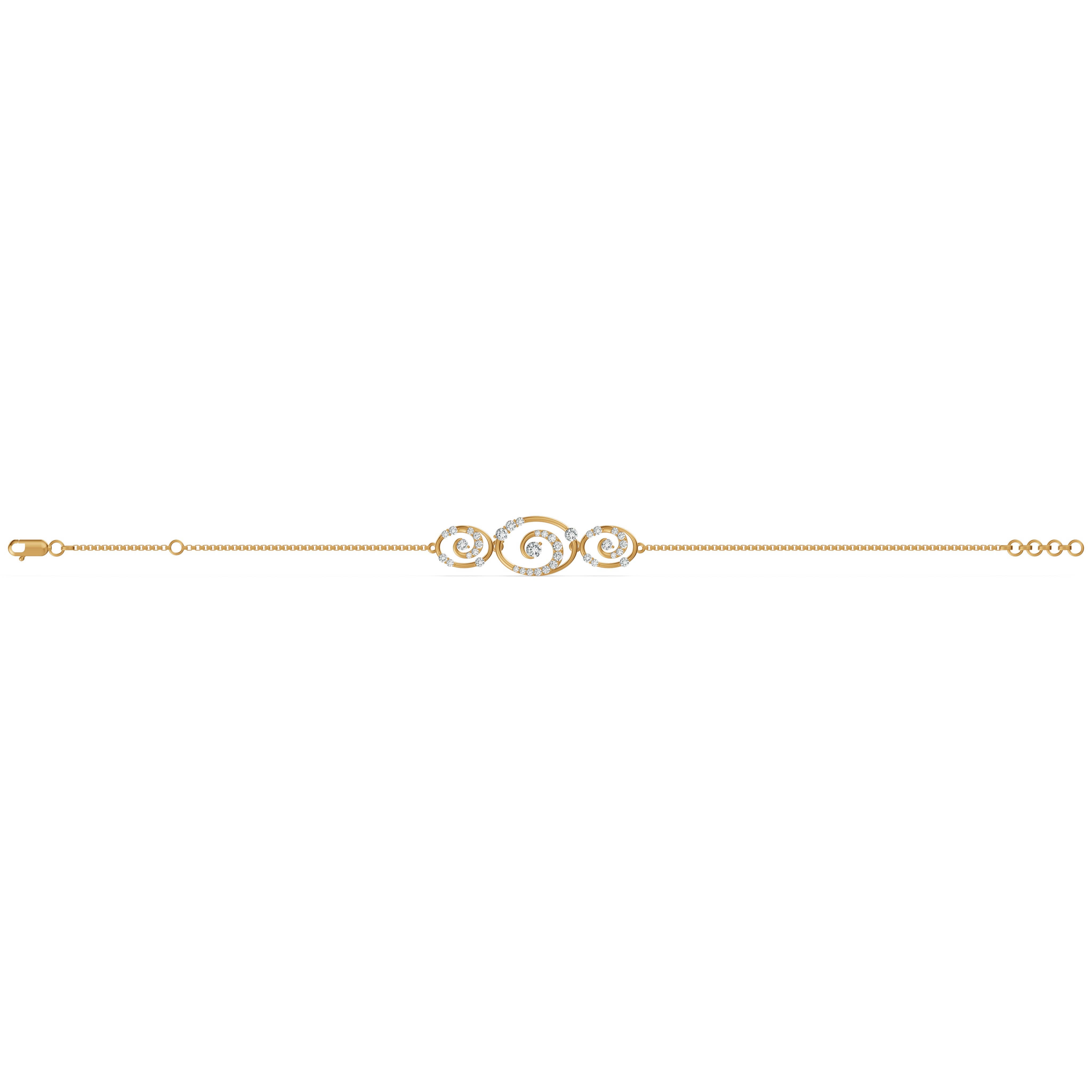 Spiral Reverie Diamond Bracelet