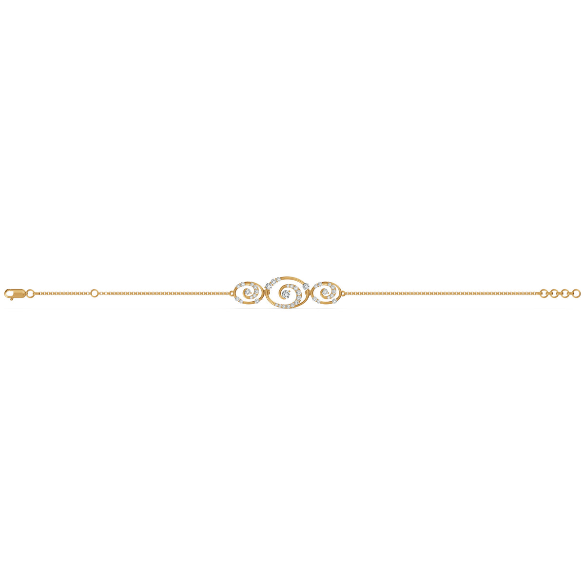 Spiral Reverie Diamond Bracelet