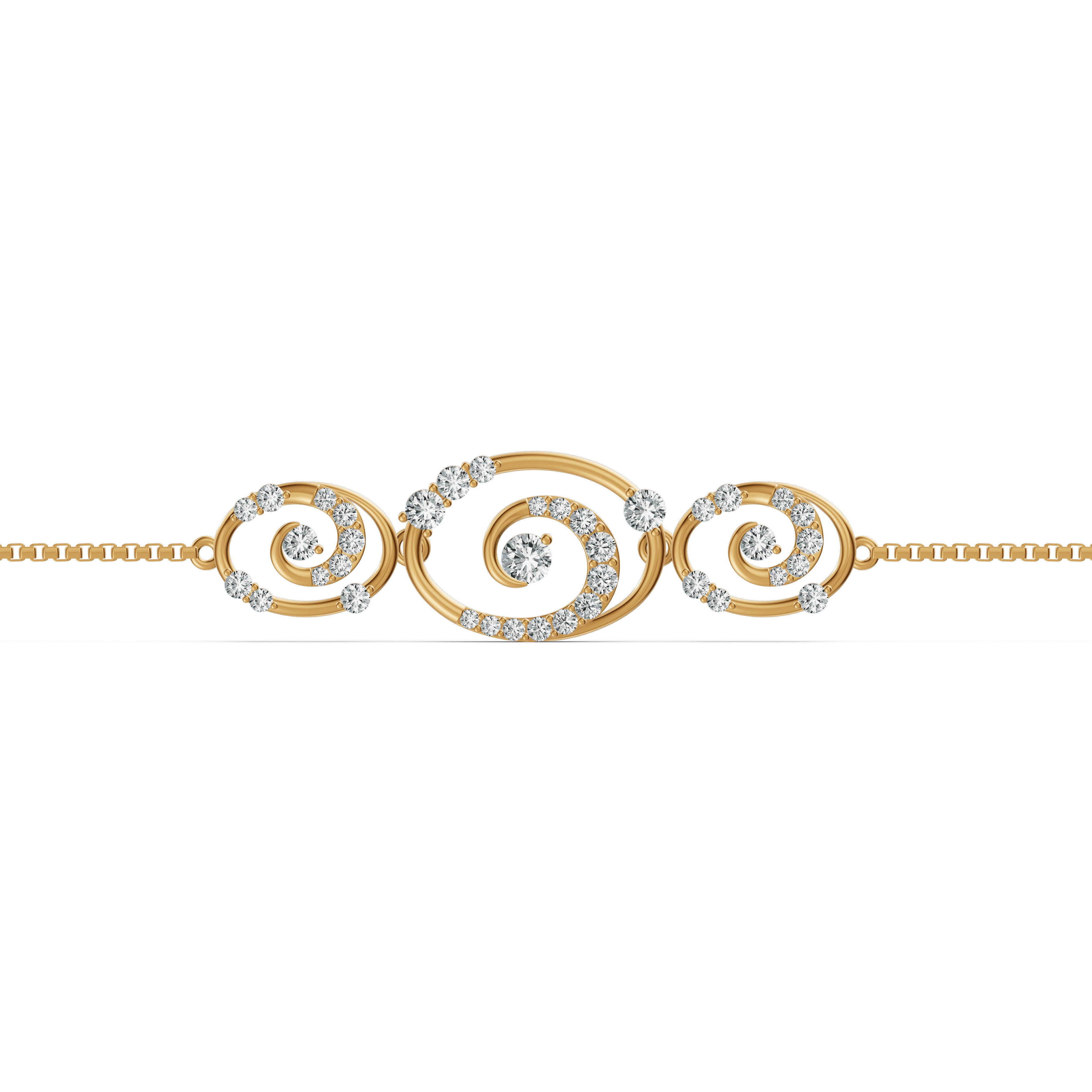 Spiral Reverie Diamond Bracelet