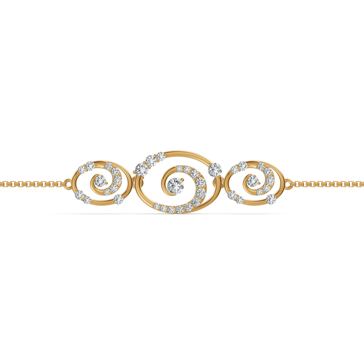 Spiral Reverie Diamond Bracelet