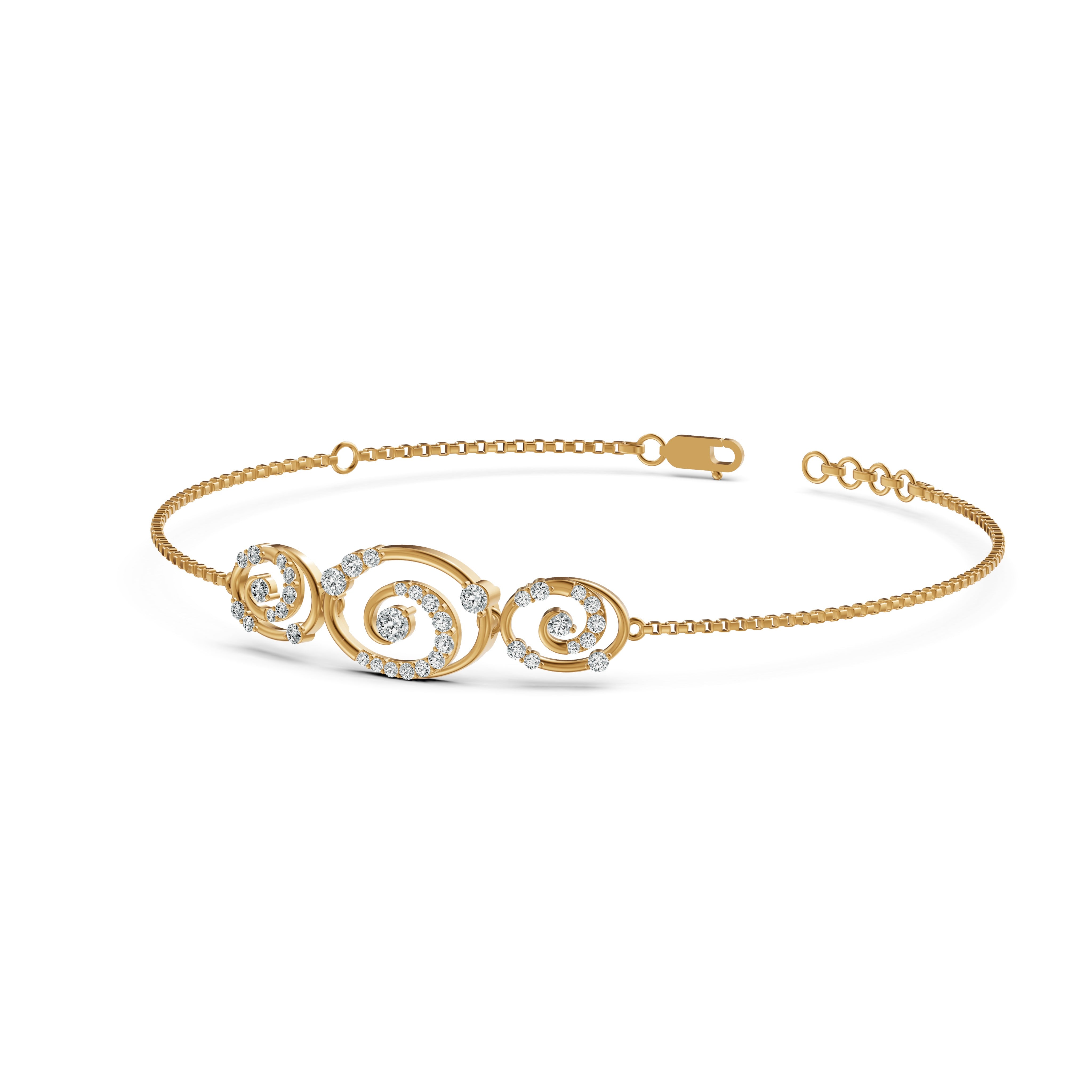 Spiral Reverie Diamond Bracelet