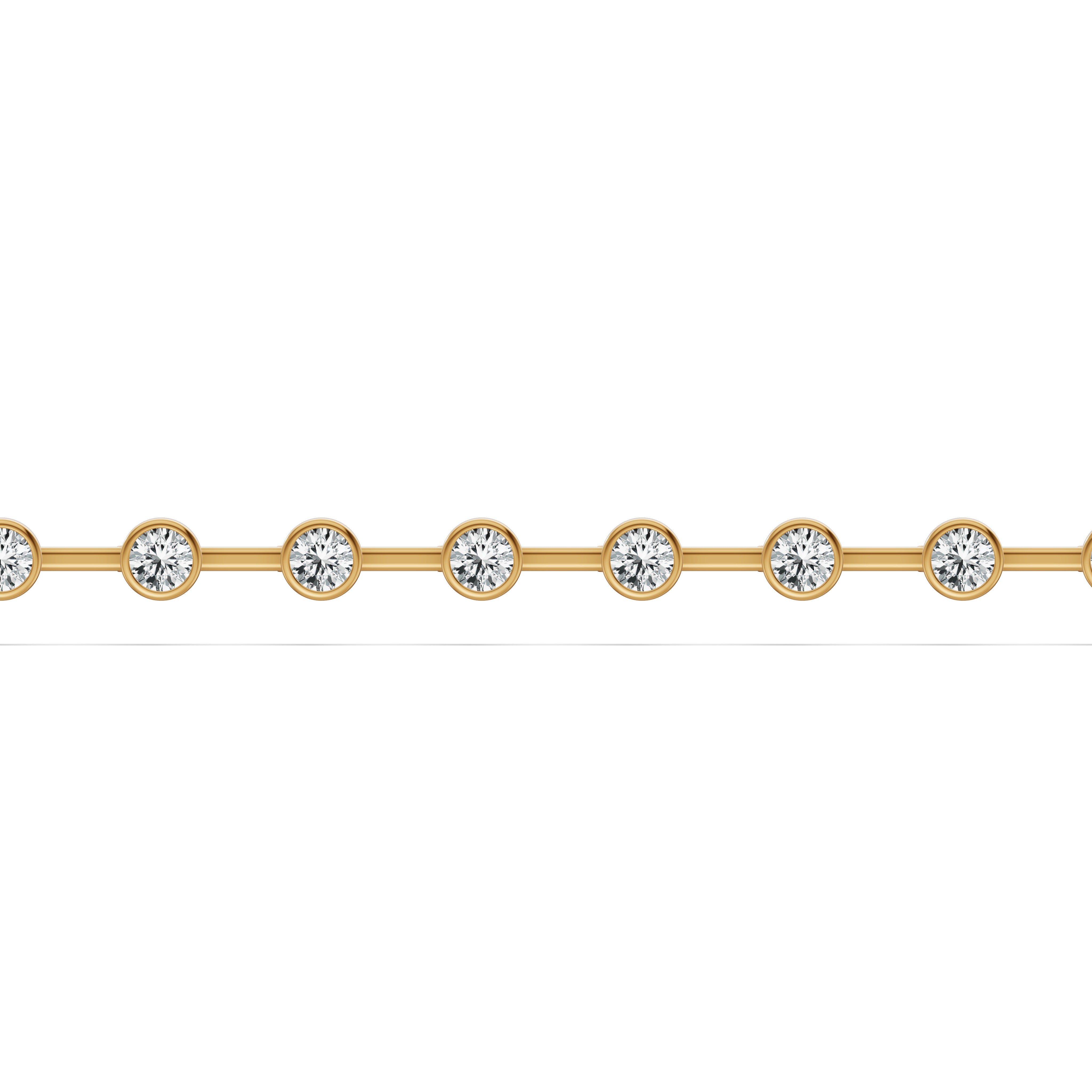 Spaced Bezel Diamond Tennis Bracelet