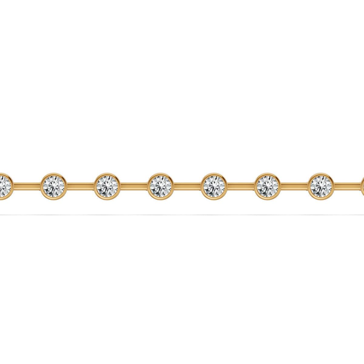 Spaced Bezel Diamond Tennis Bracelet
