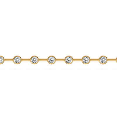 Spaced Bezel Diamond Tennis Bracelet