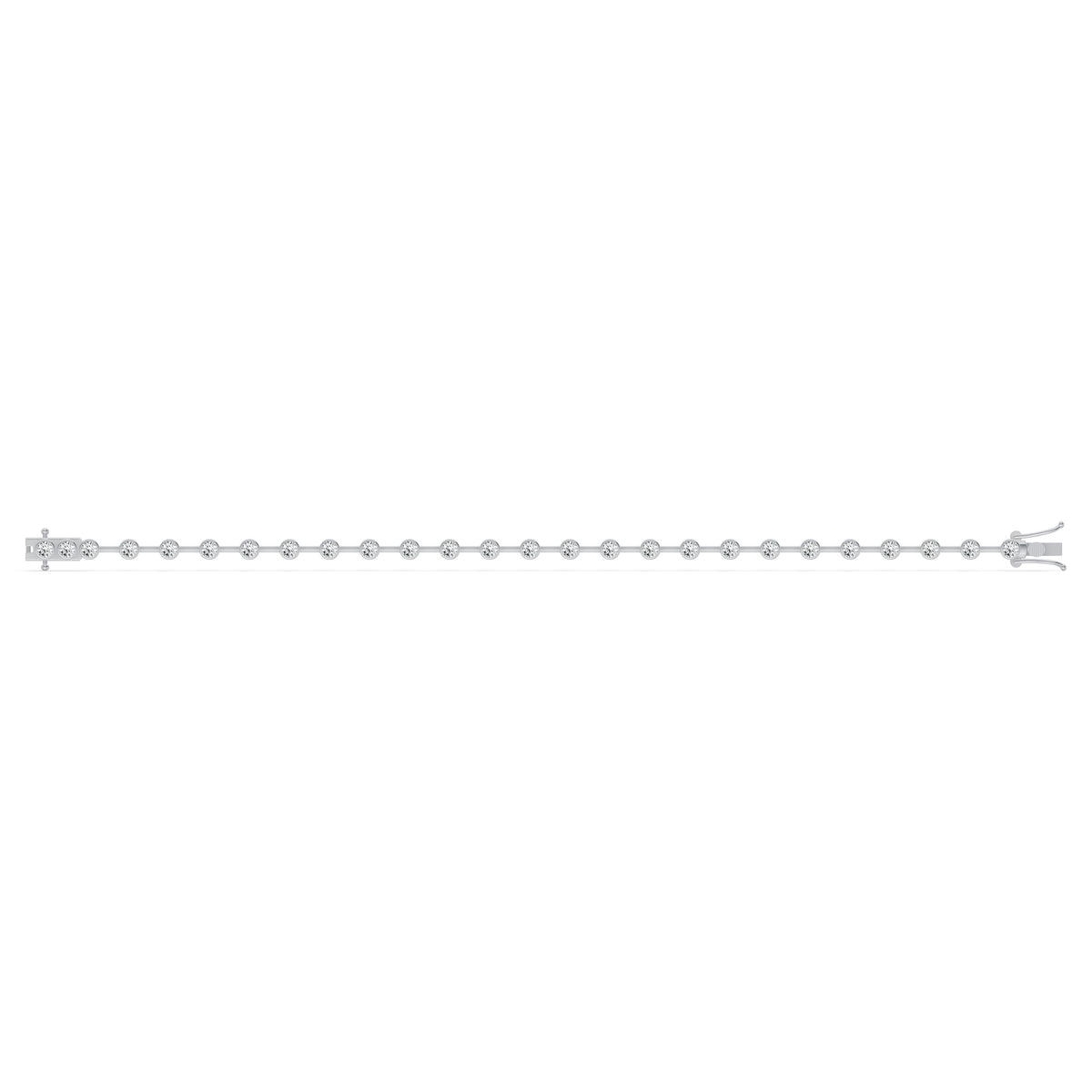 Spaced Bezel Diamond Tennis Bracelet