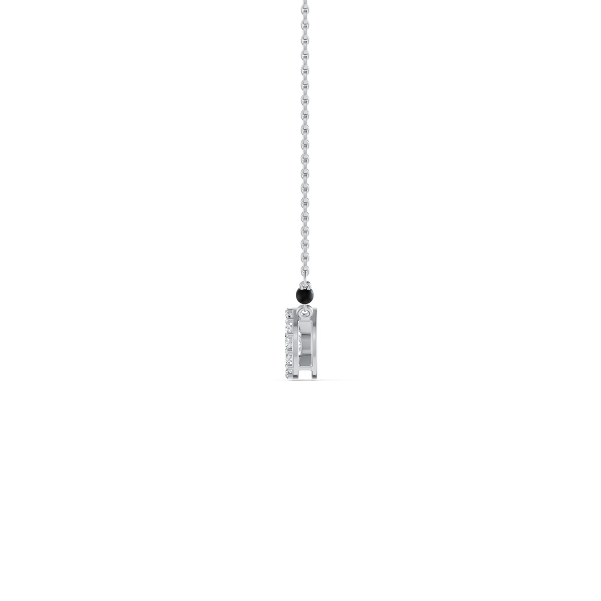 Round Halo Solitaire Mangalsutra