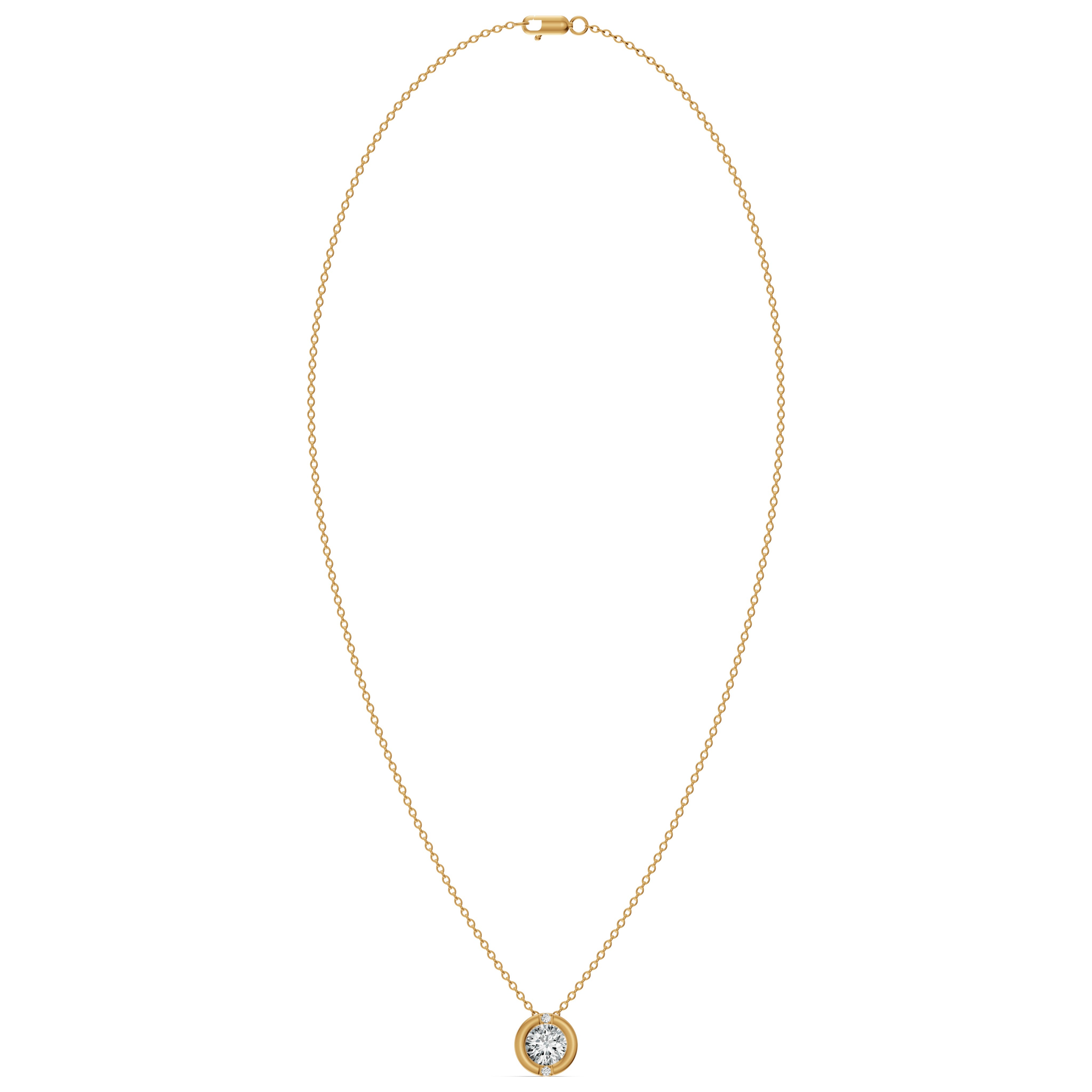 Luna Solitaire Diamond Chain