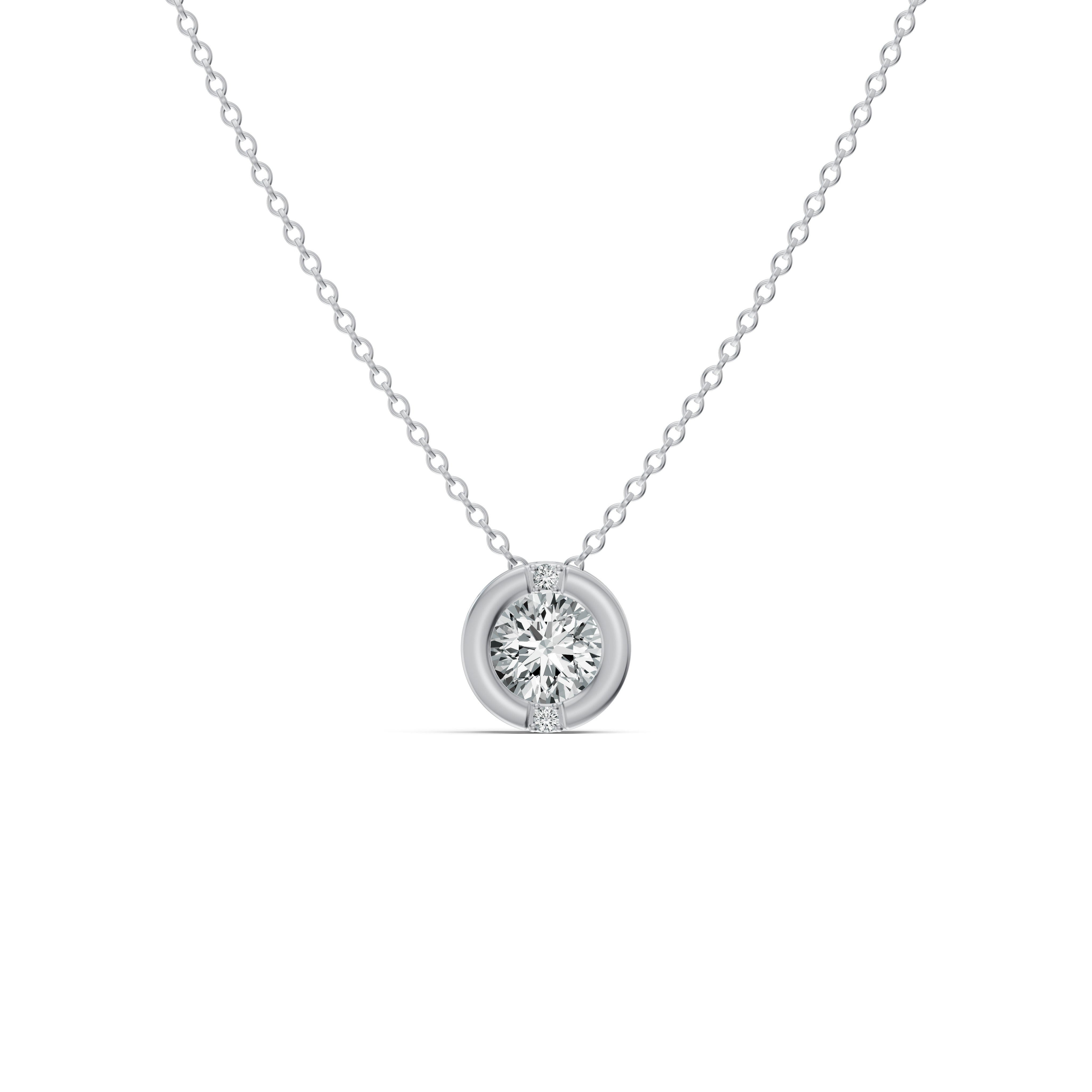 Luna Solitaire Diamond Chain
