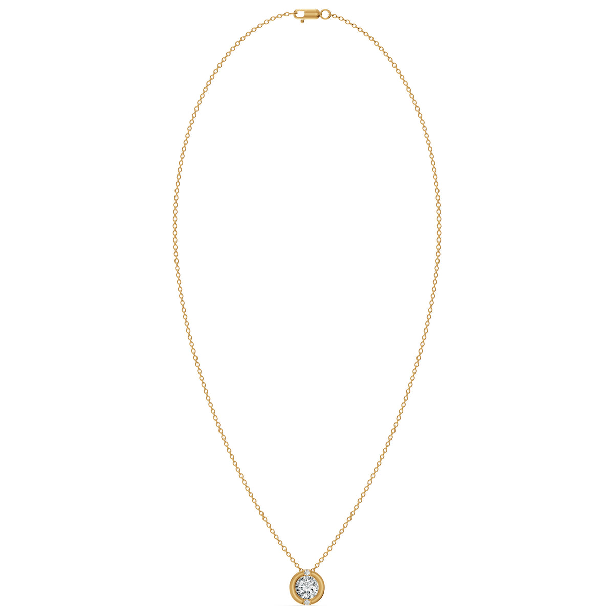 Luna Solitaire Diamond Chain