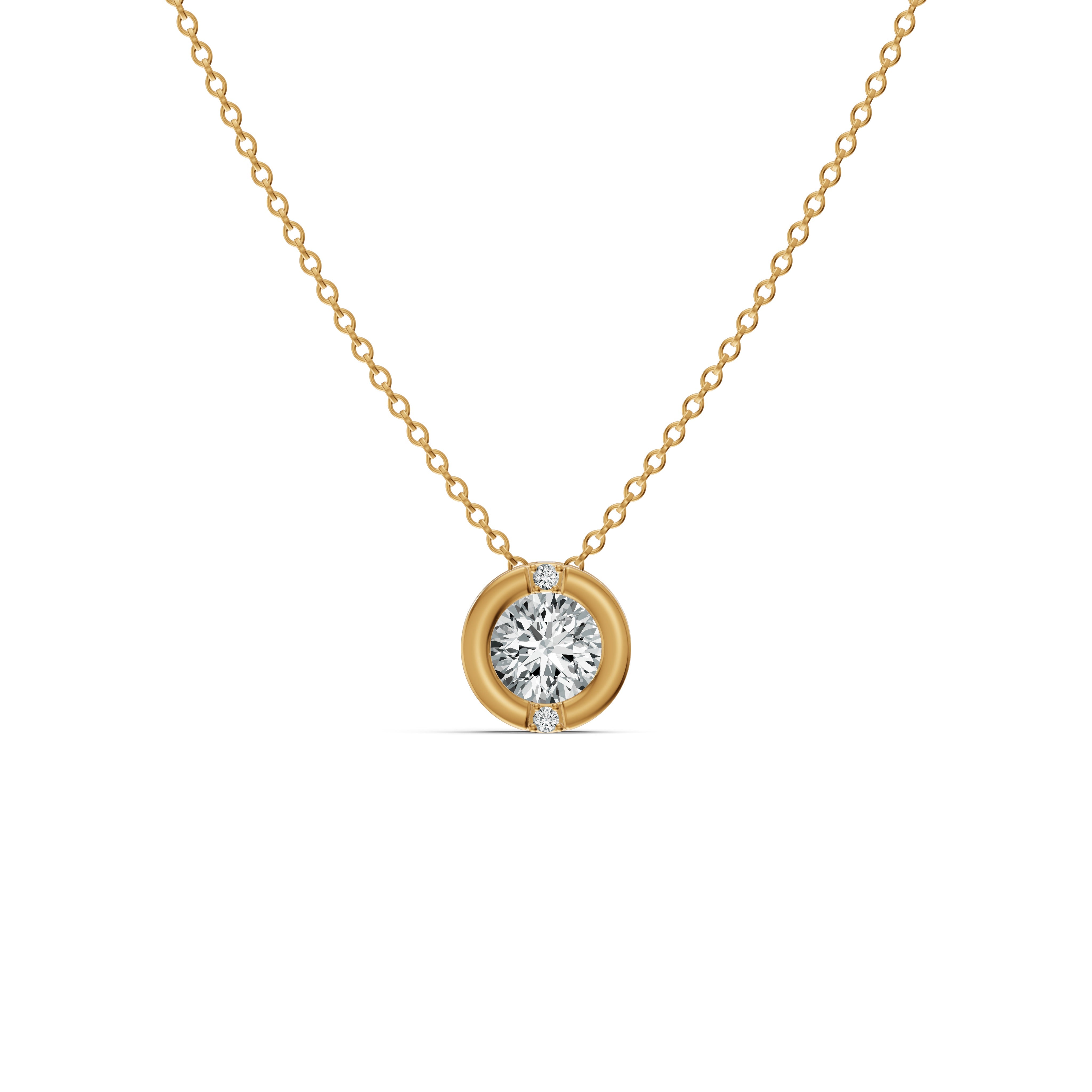 Luna Solitaire Diamond Chain