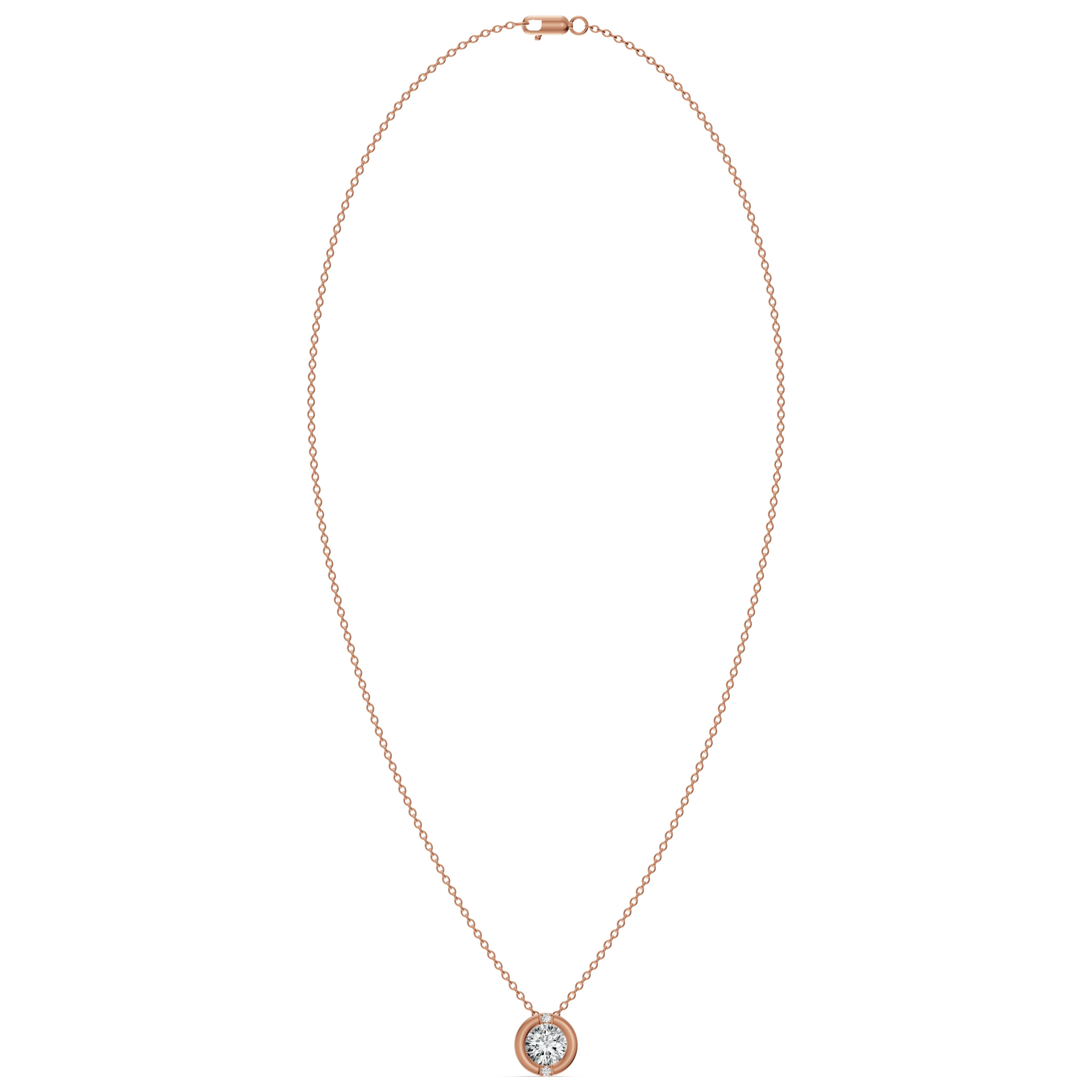 Luna Solitaire Diamond Chain