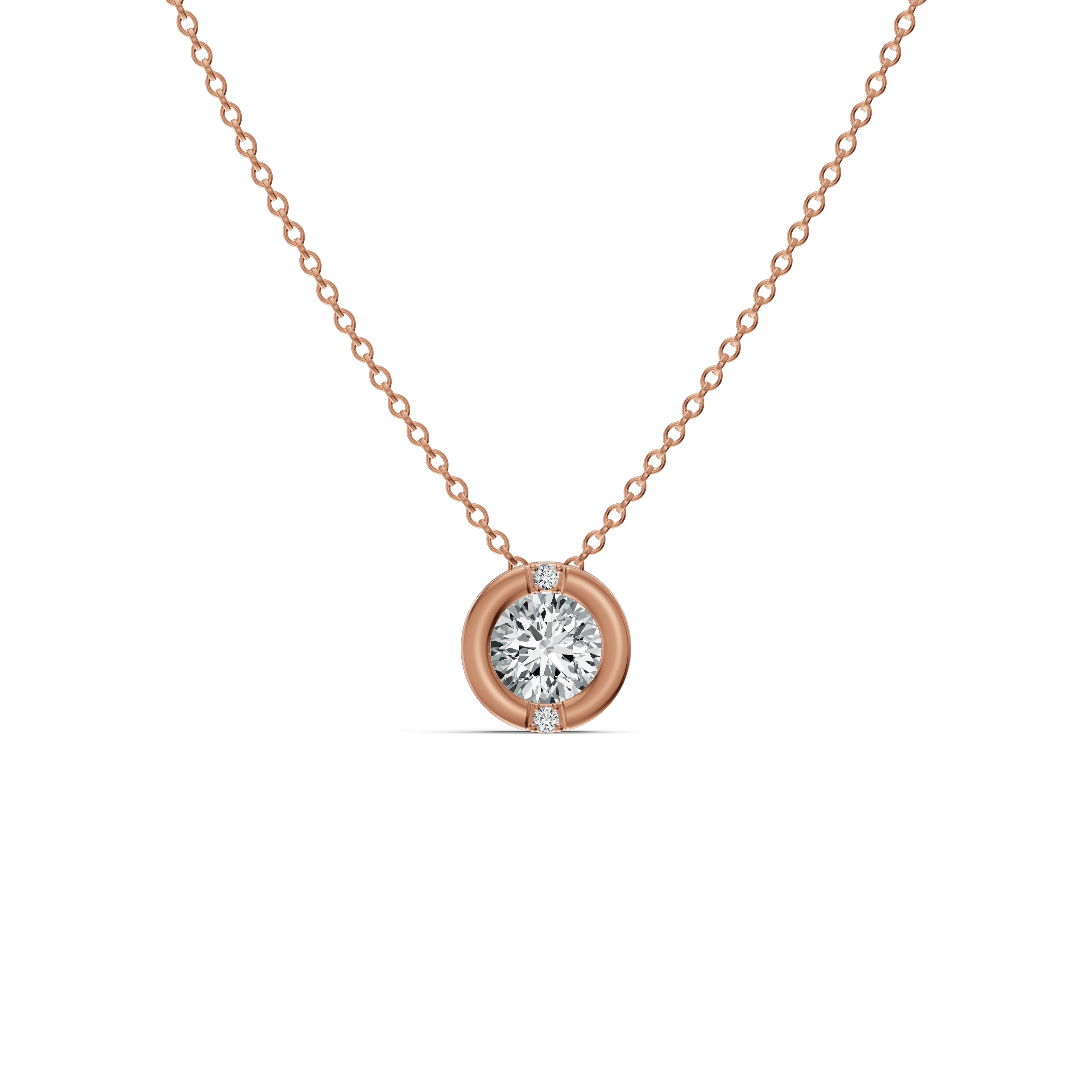 Luna Solitaire Diamond Chain