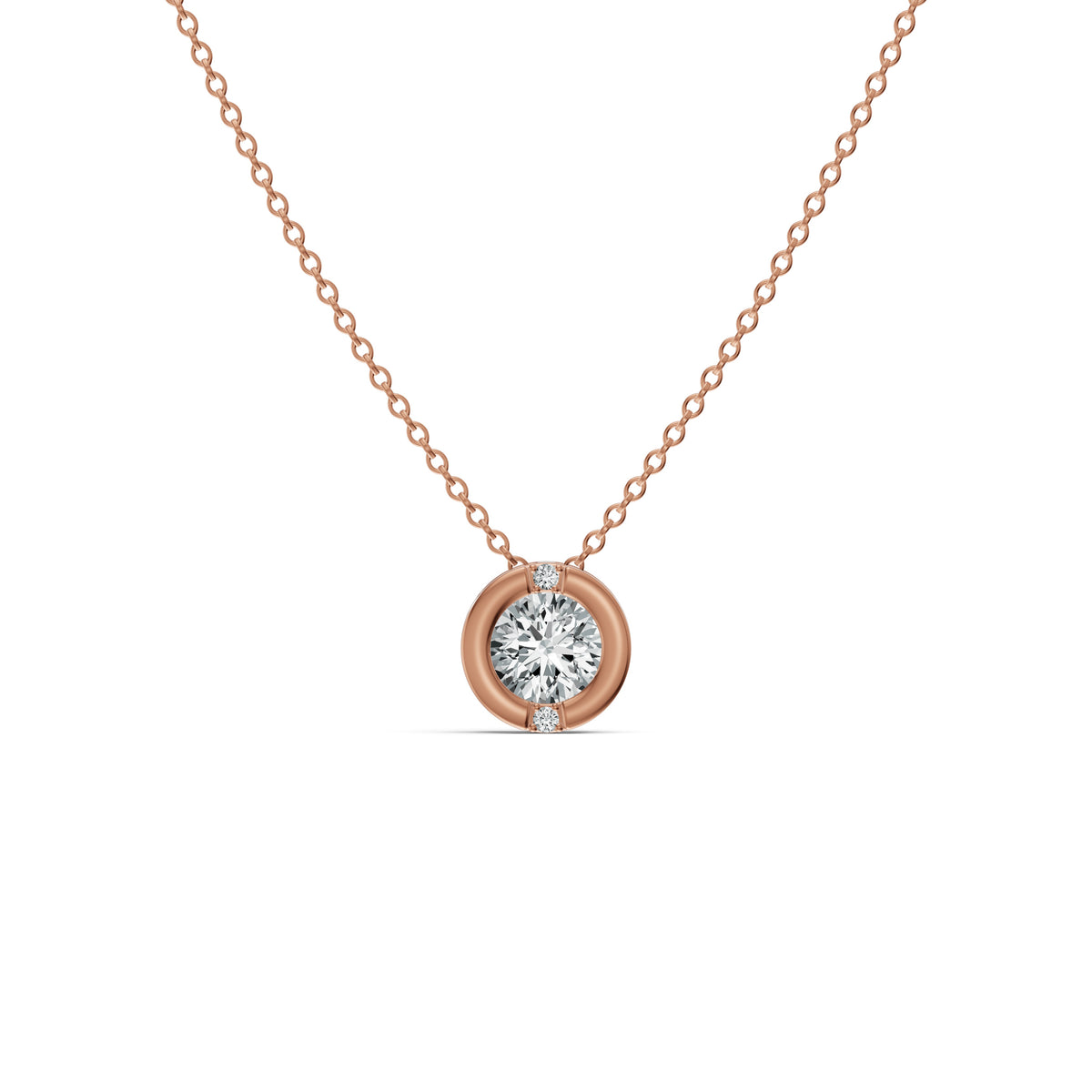 Luna Solitaire Diamond Chain