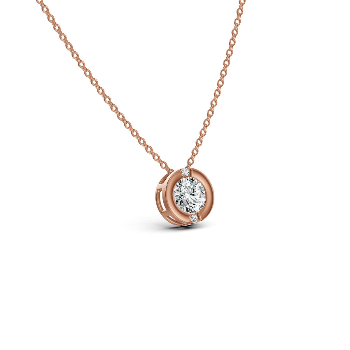 Luna Solitaire Diamond Chain