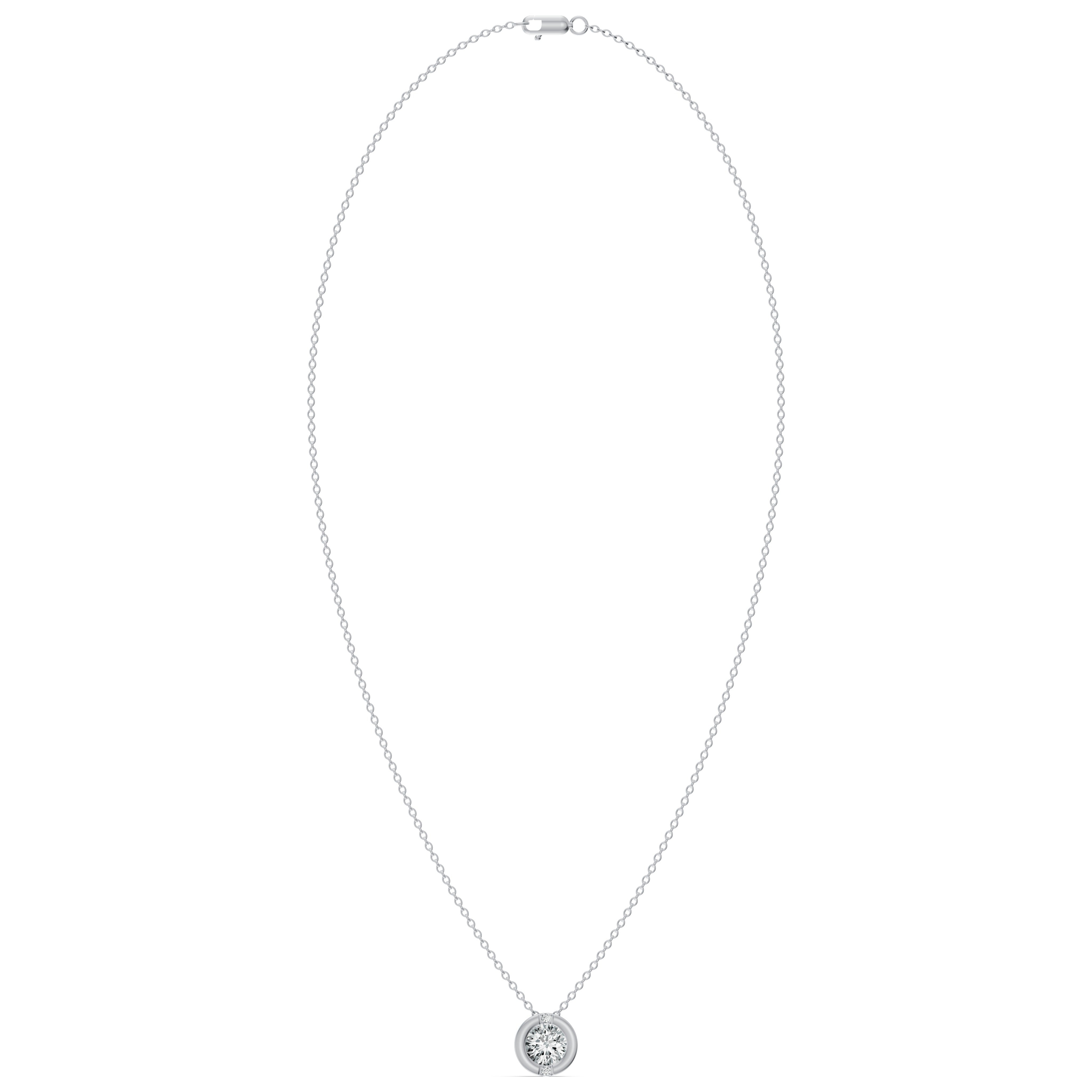 Luna Solitaire Diamond Chain