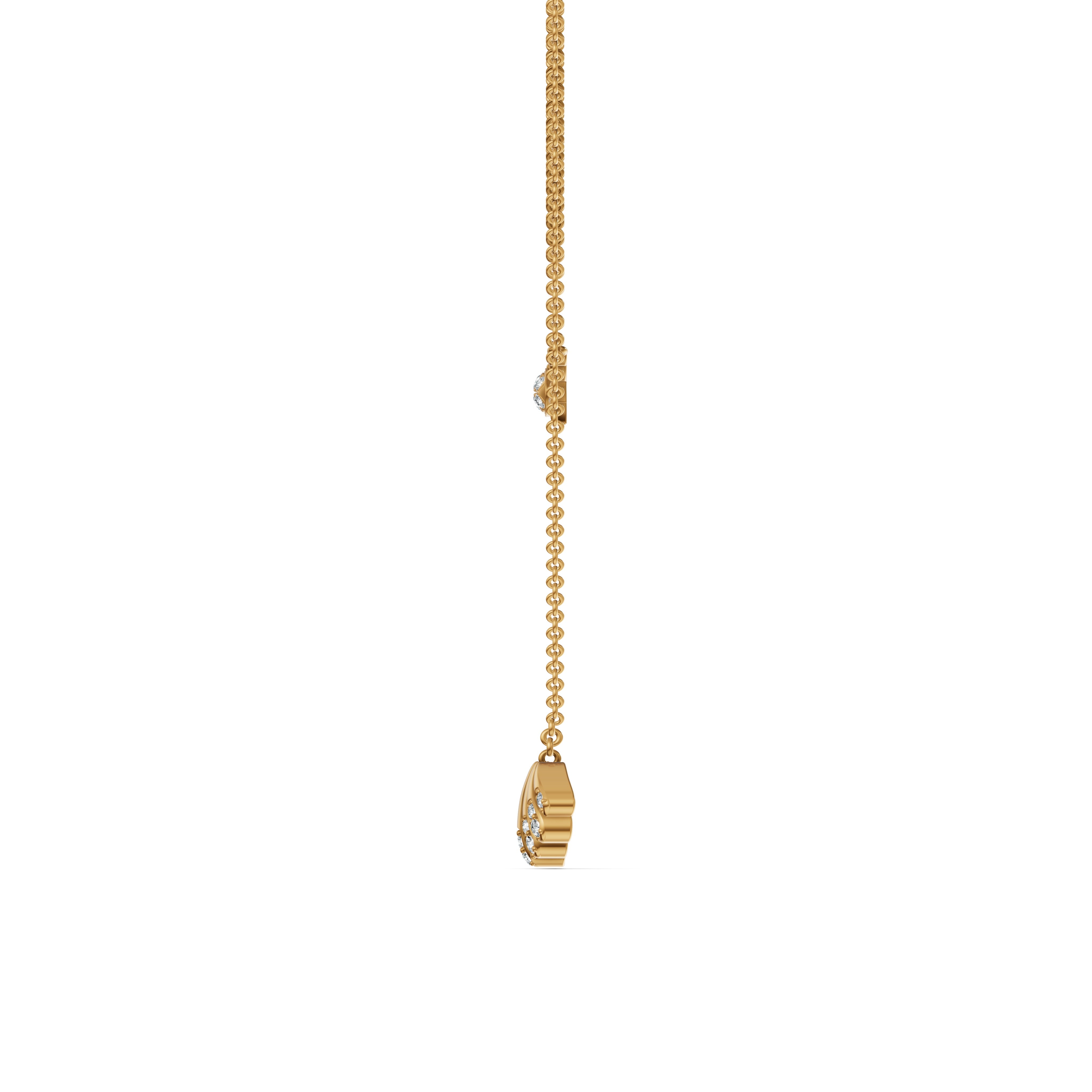Seashell Layered Diamond Chain