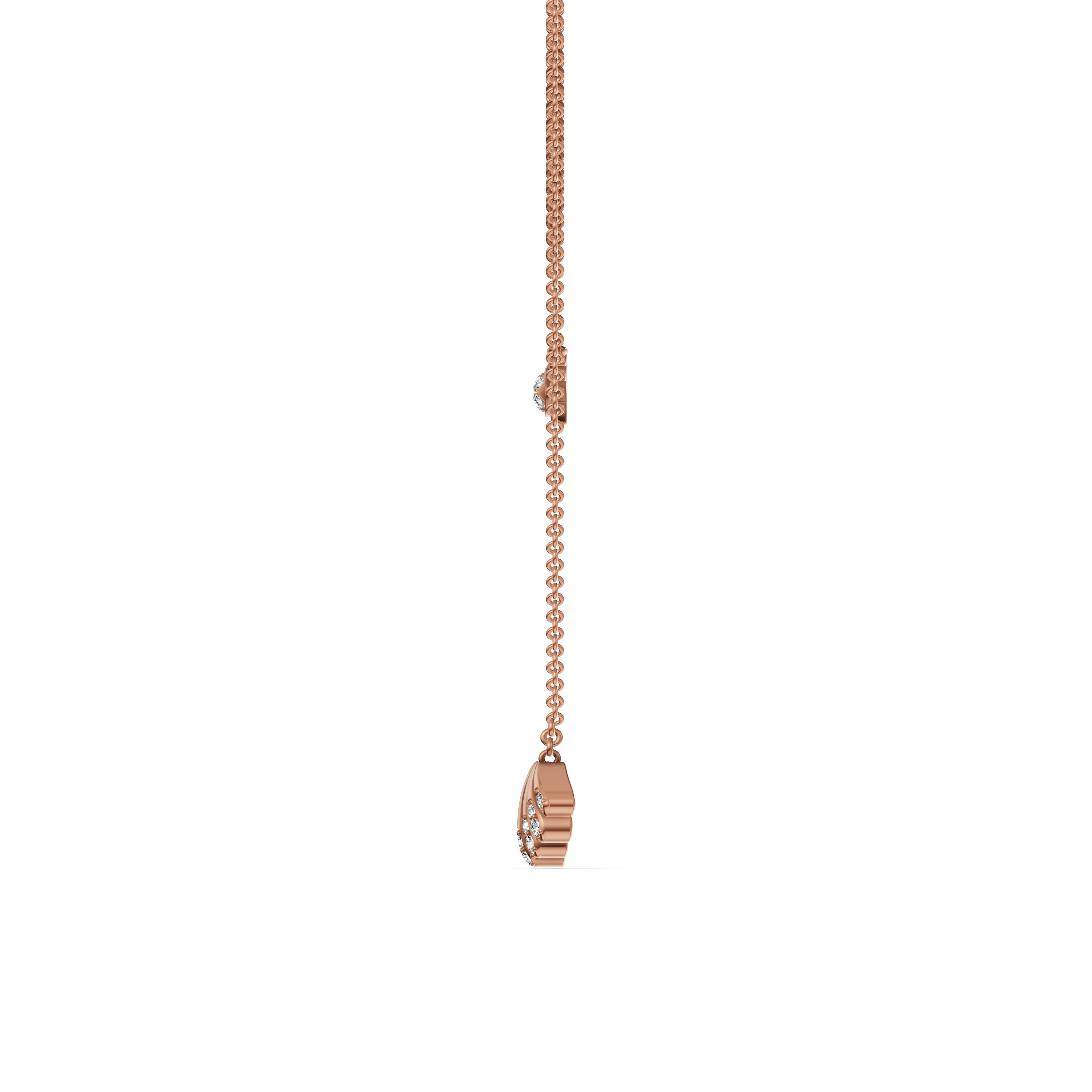 Seashell Layered Diamond Chain