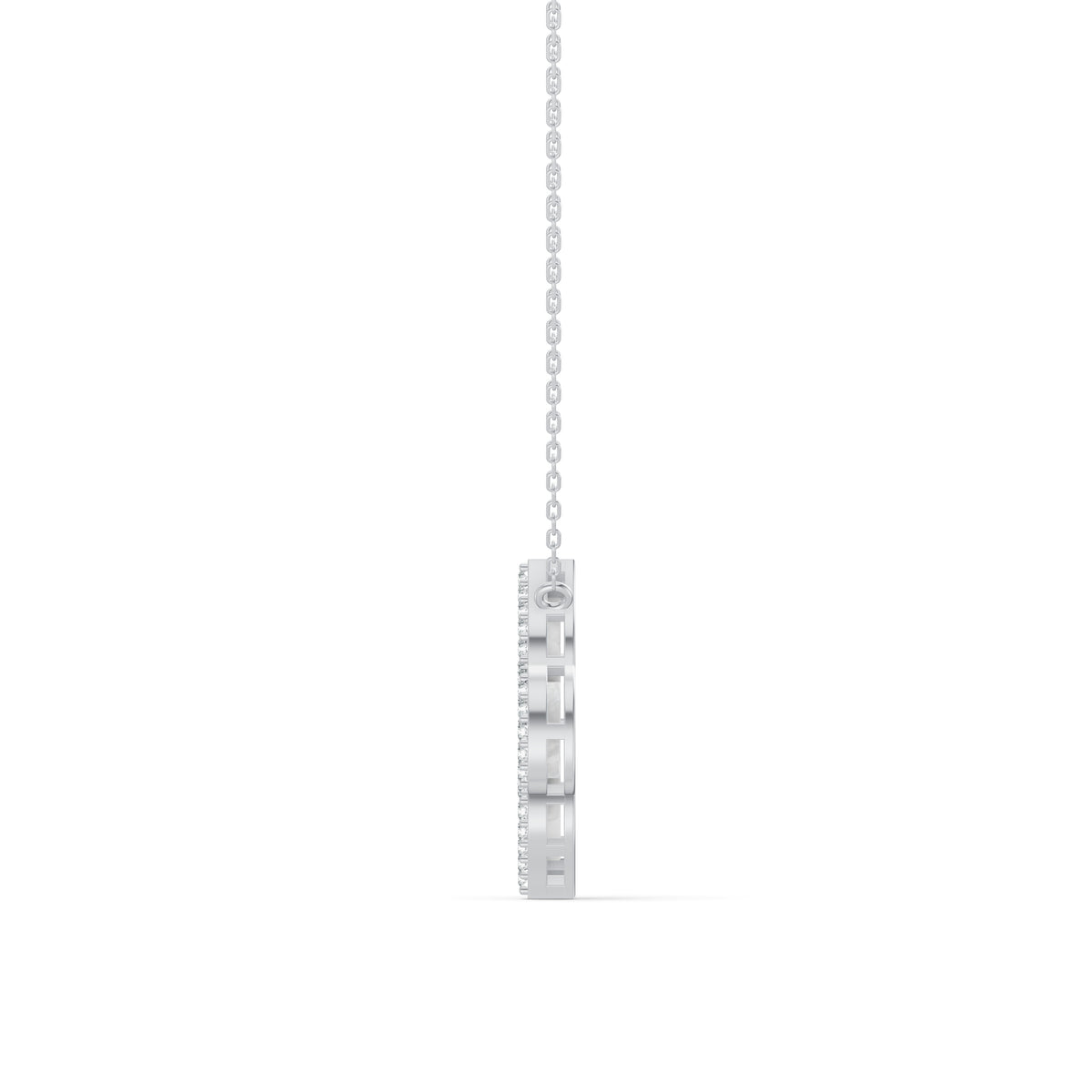 Radiant Mother of Pearl Clover Diamond Chain