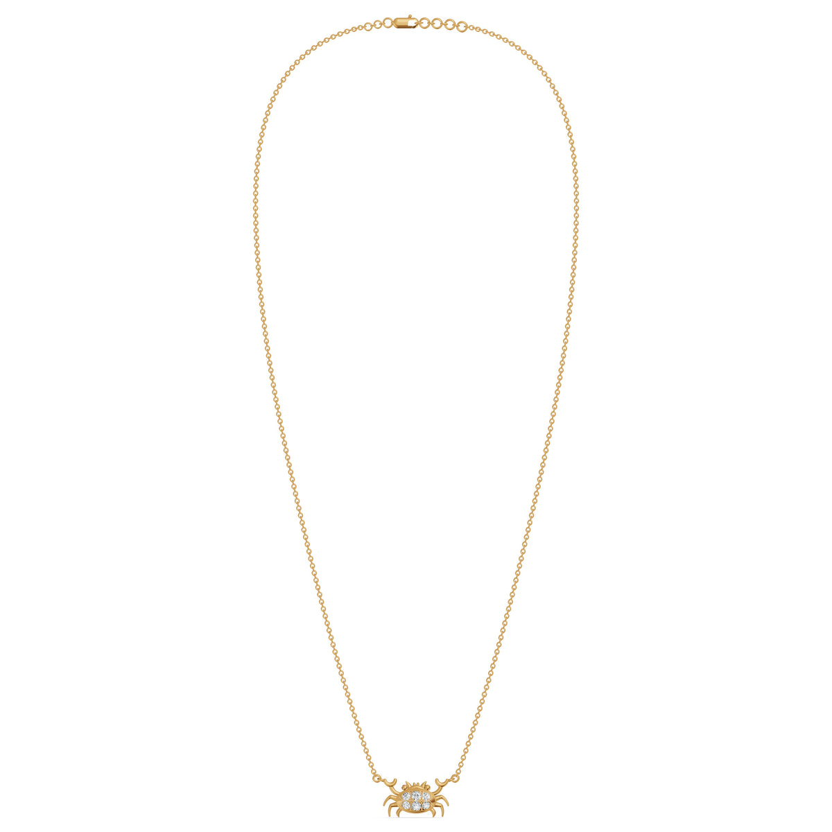 Crab Charm Diamond Chain