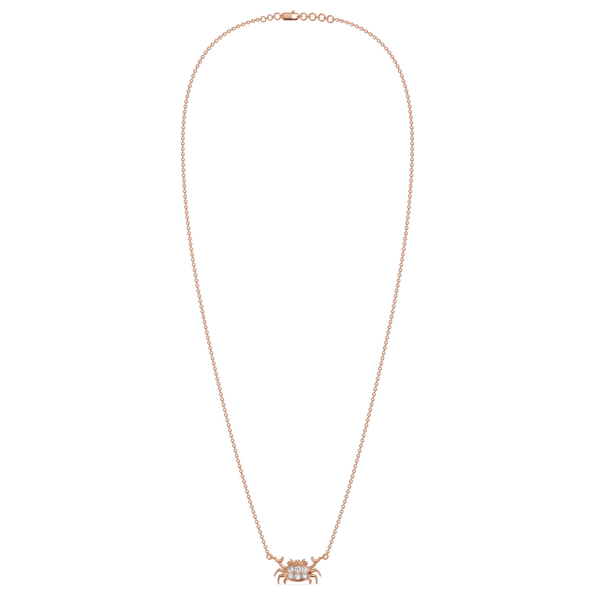 Crab Charm Diamond Chain