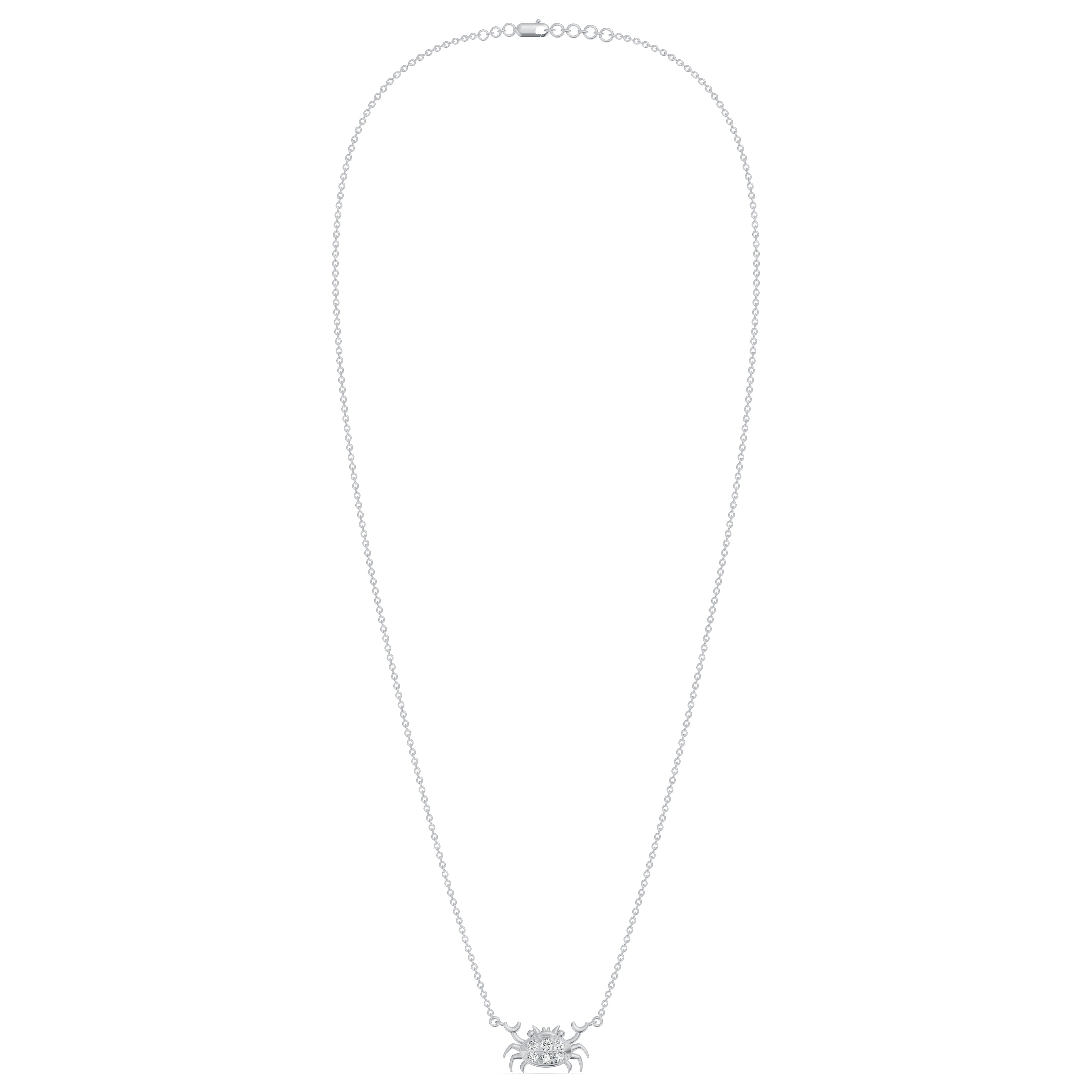 Crab Charm Diamond Chain