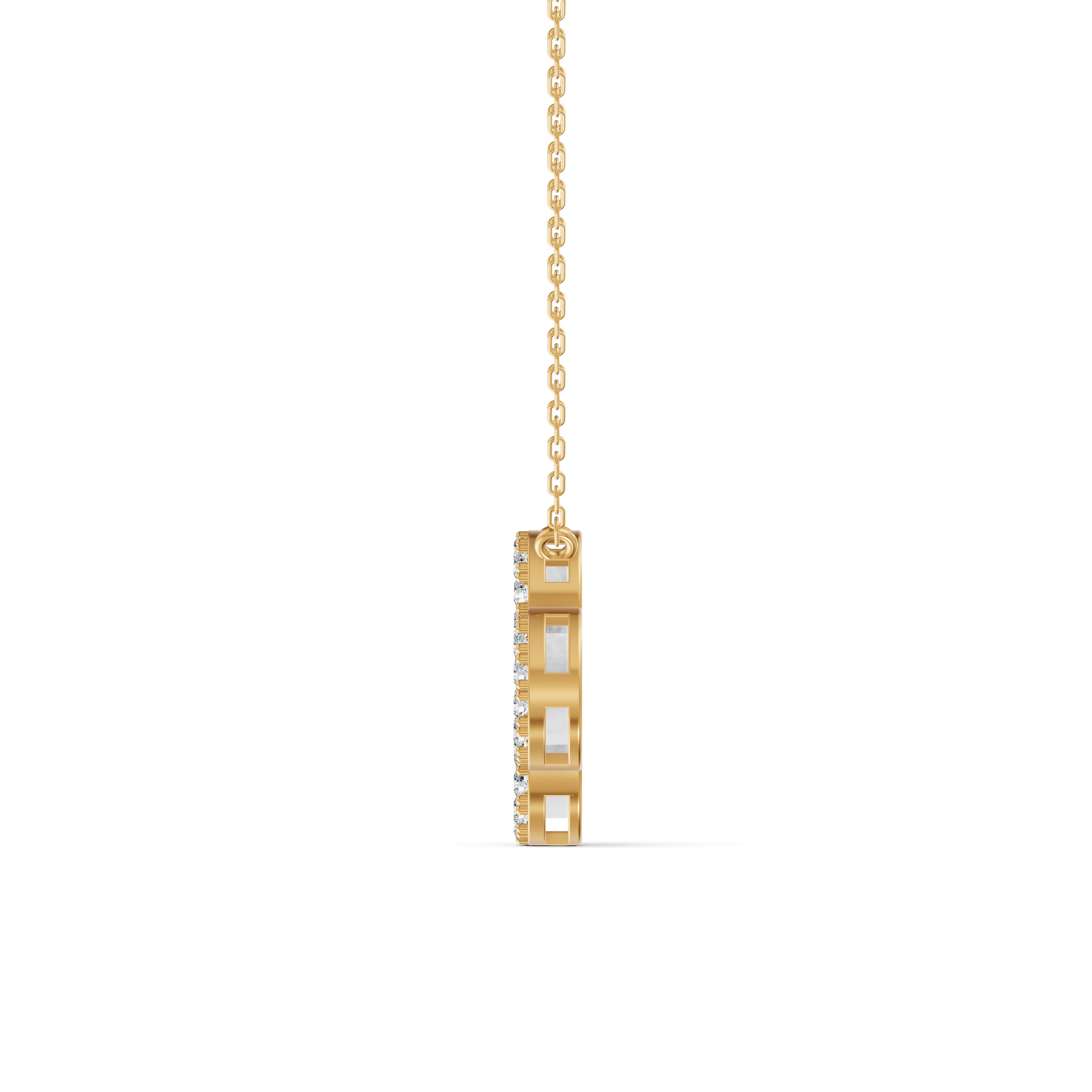 Mother of Pearl Clover Diamond Chain