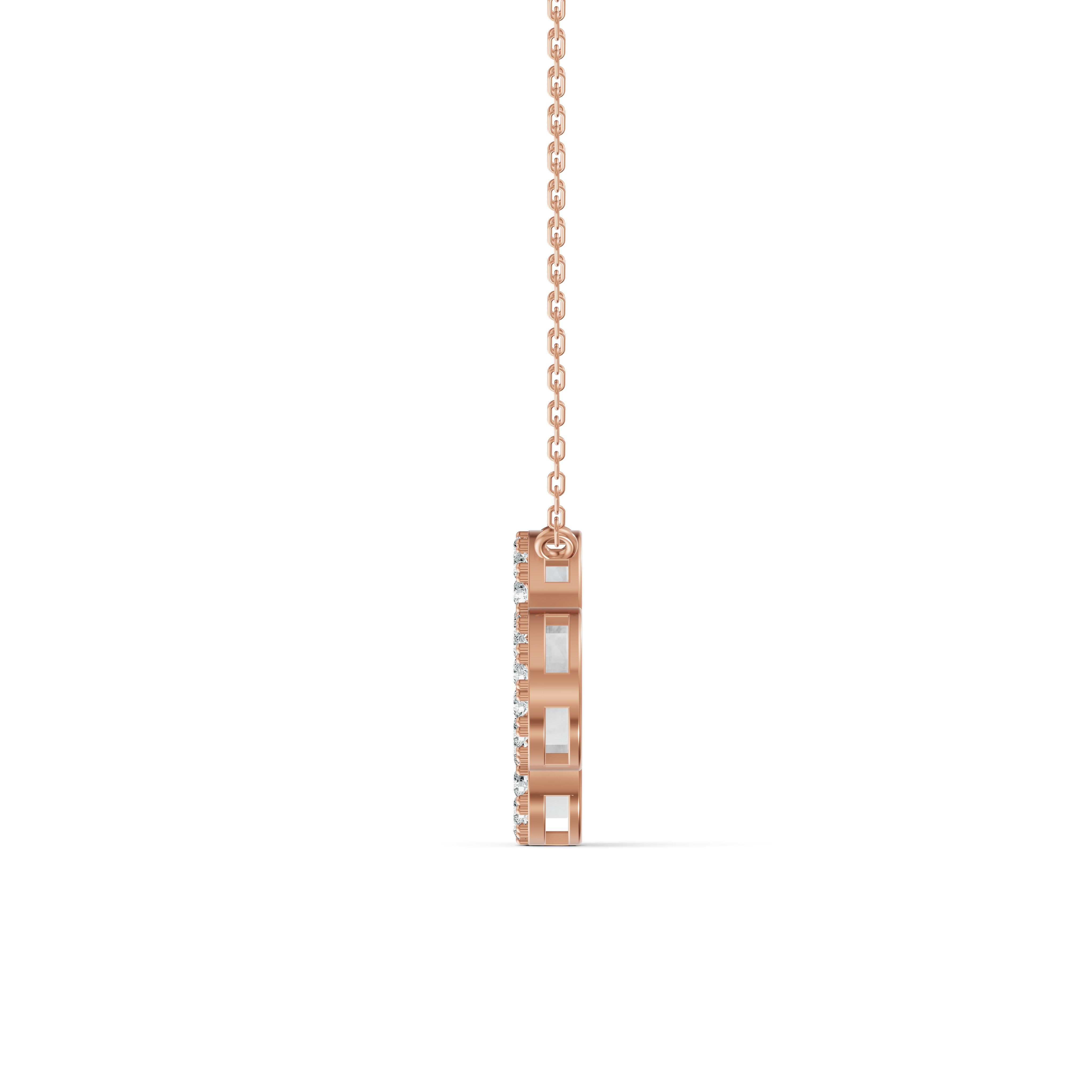 Mother of Pearl Clover Diamond Chain