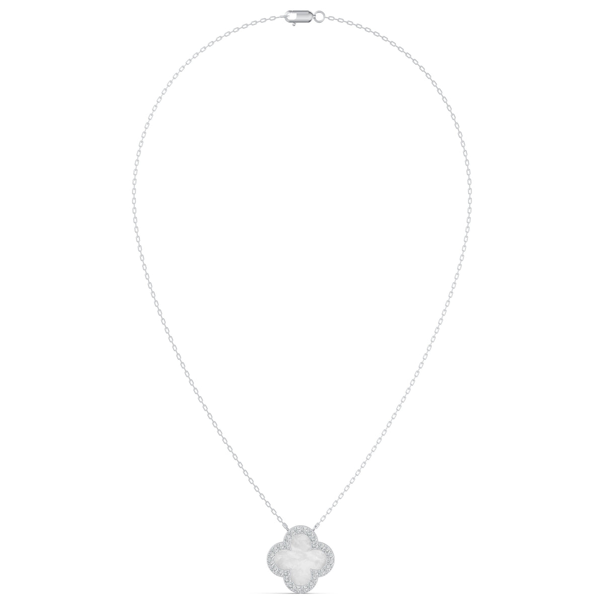 Mother of Pearl Clover Diamond Chain