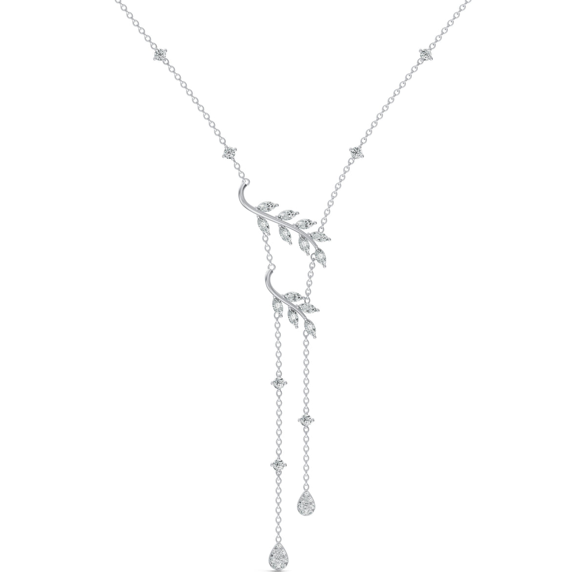Diamond Vine Lariat Chain