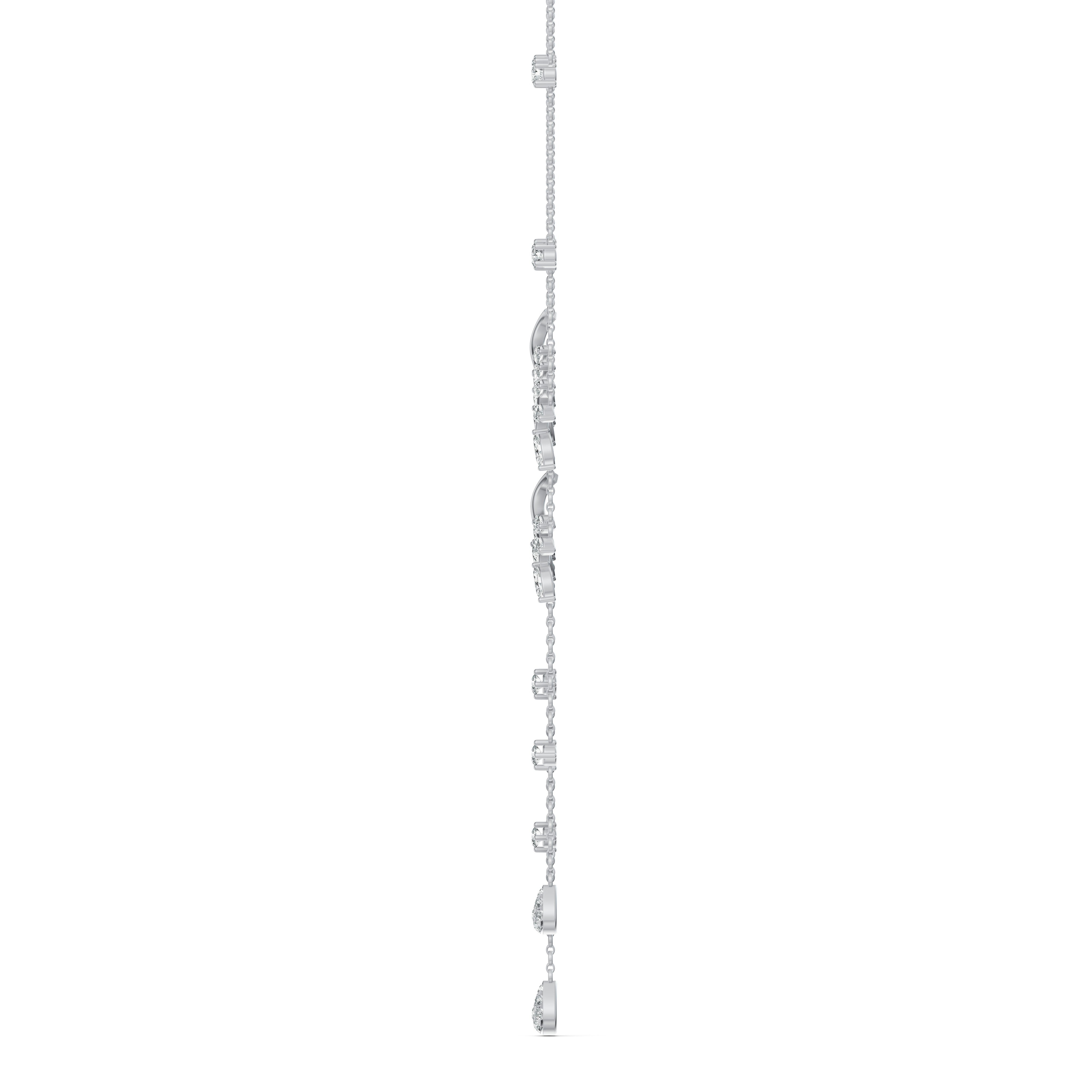 Diamond Vine Lariat Chain