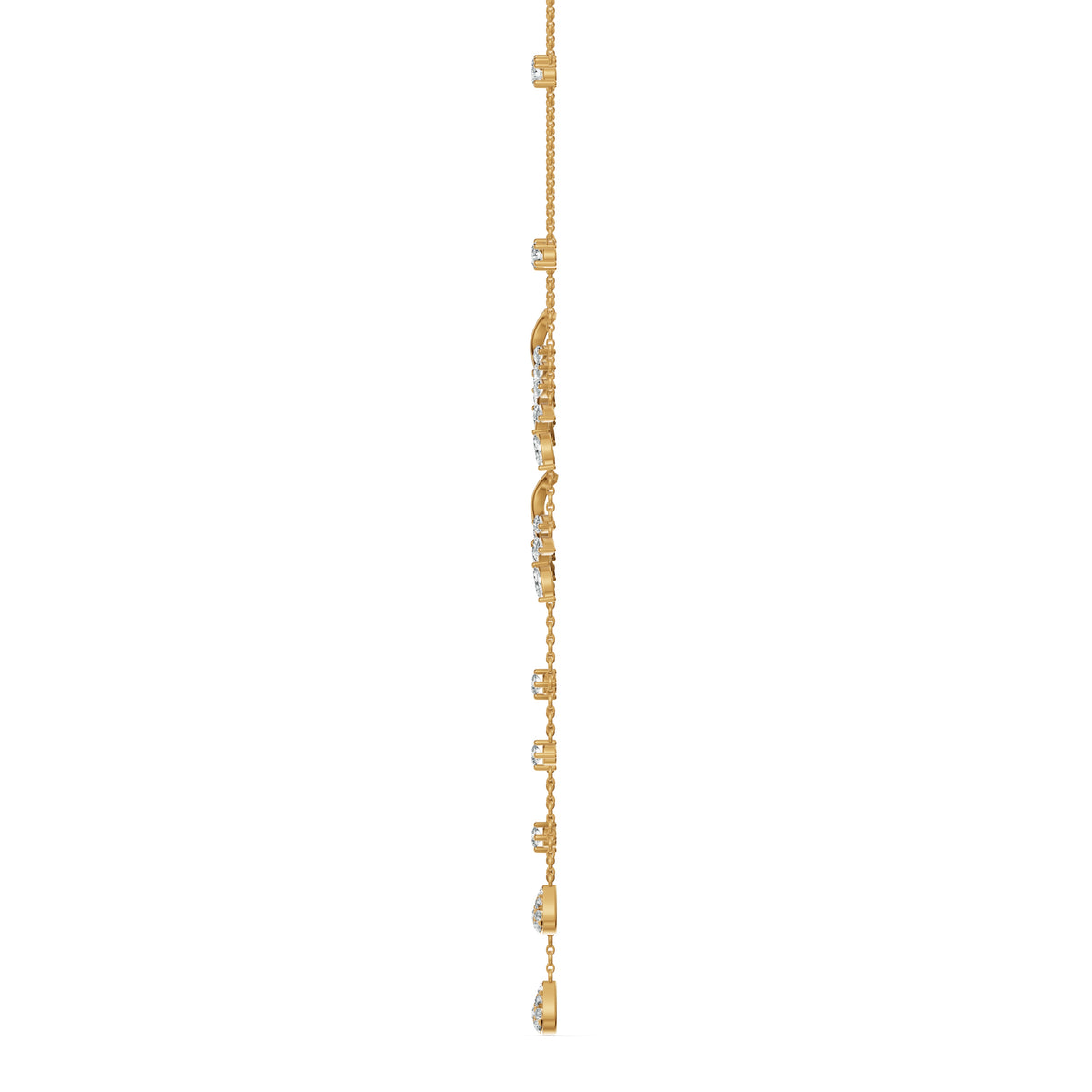 Diamond Vine Lariat Chain