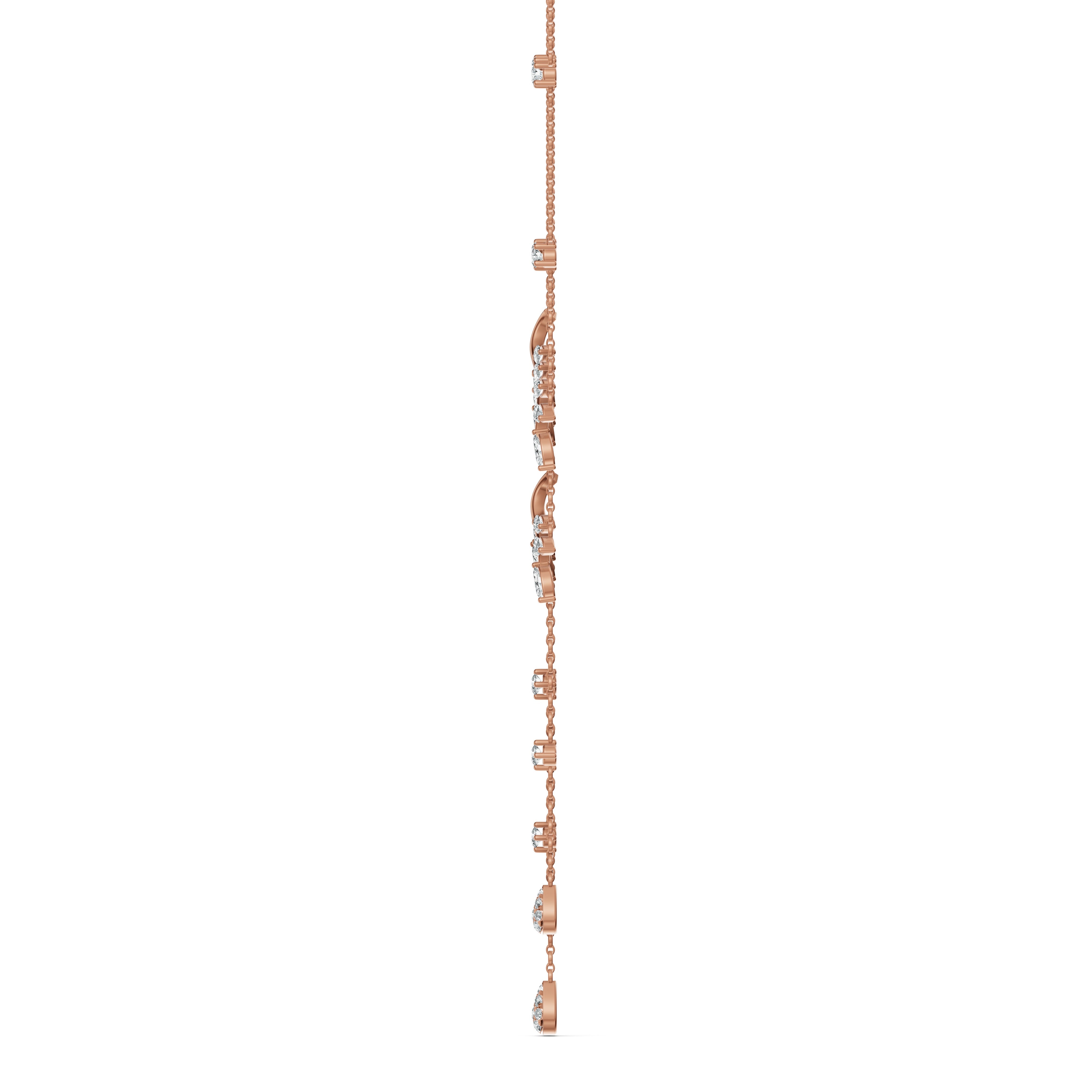 Diamond Vine Lariat Chain