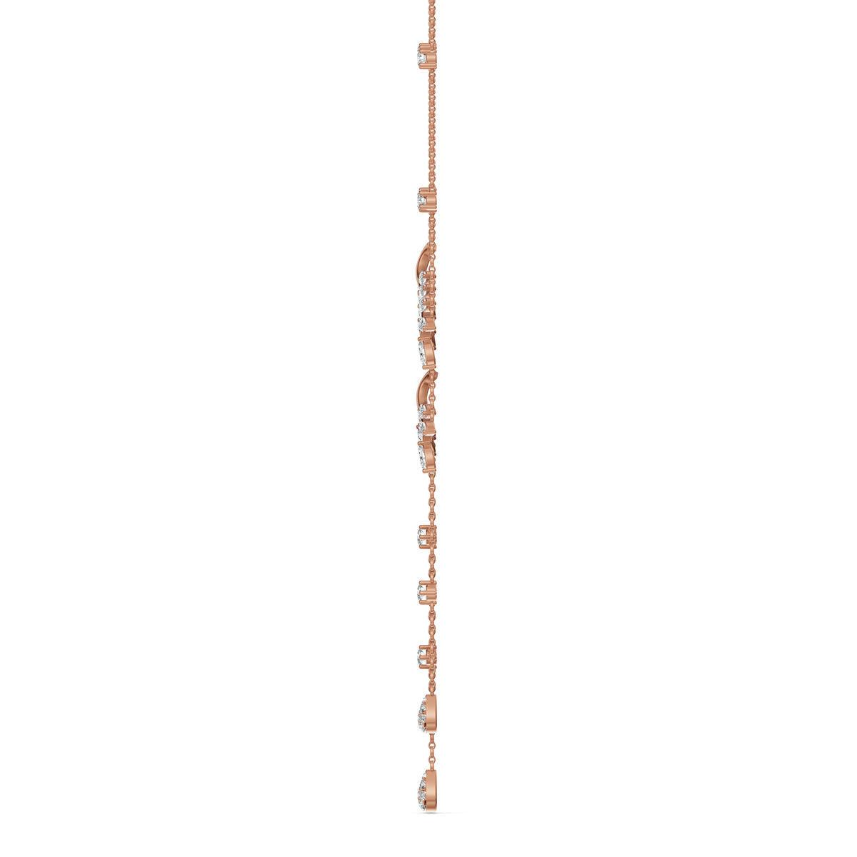 Diamond Vine Lariat Chain