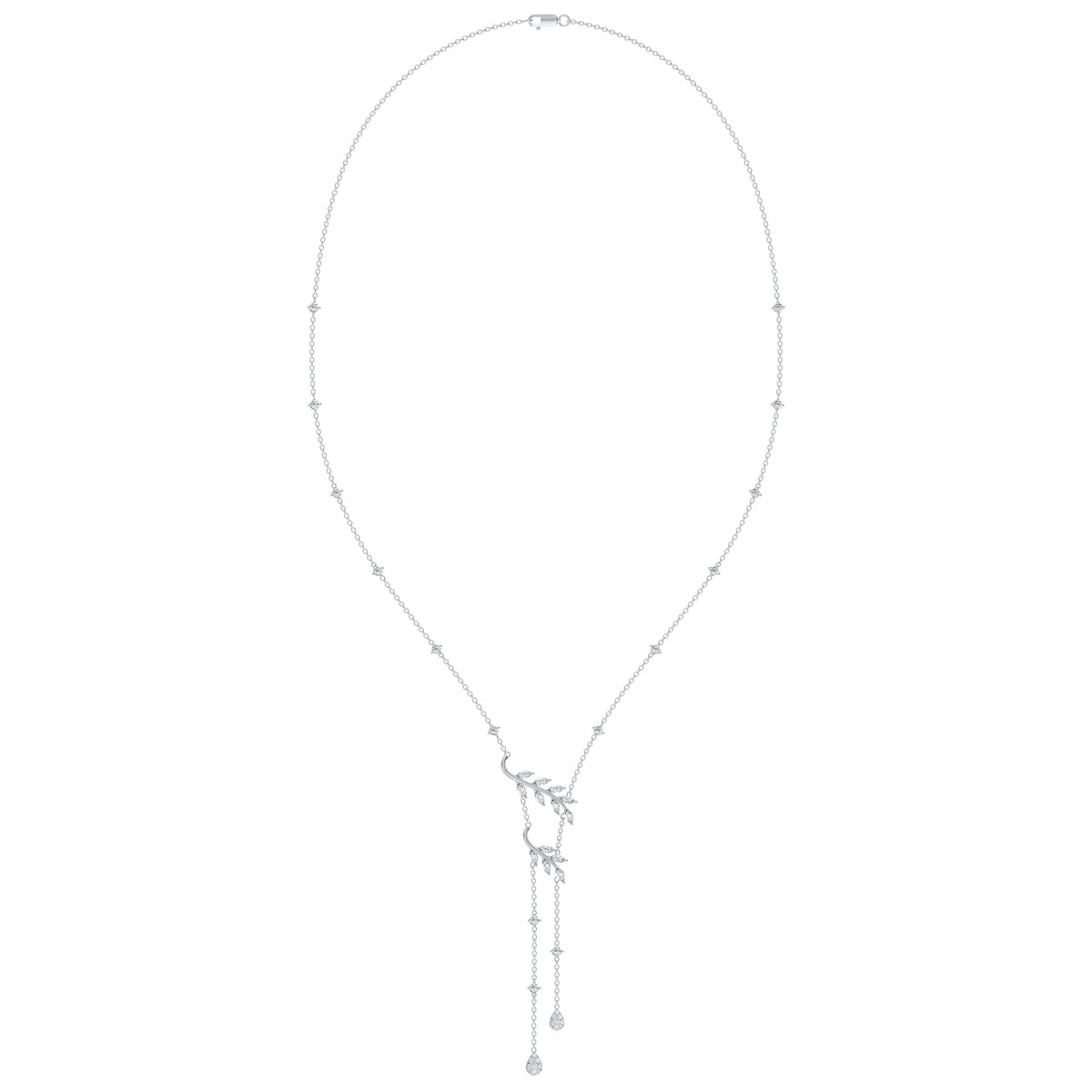 Diamond Vine Lariat Chain