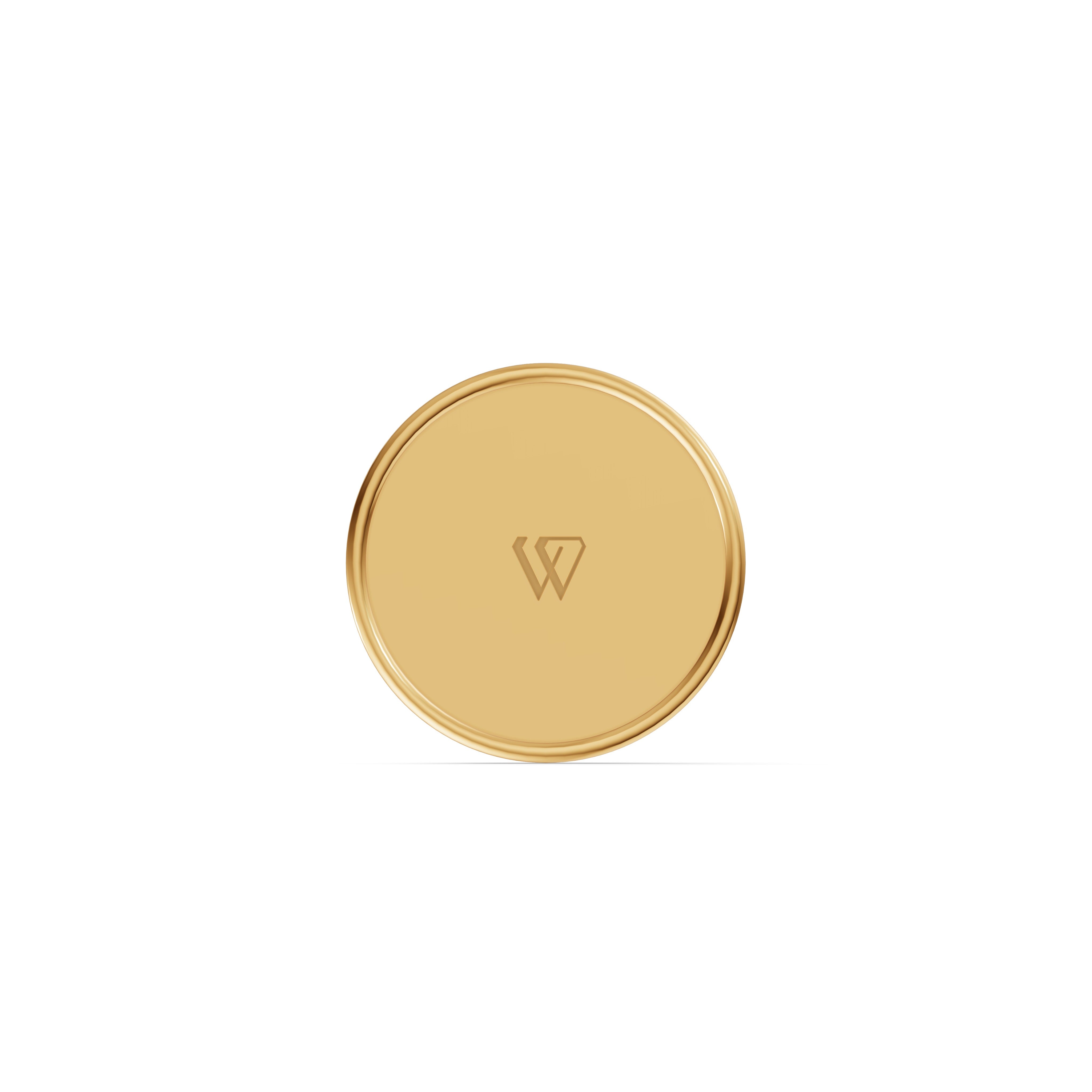 2 Gram Diamond Gold Coin
