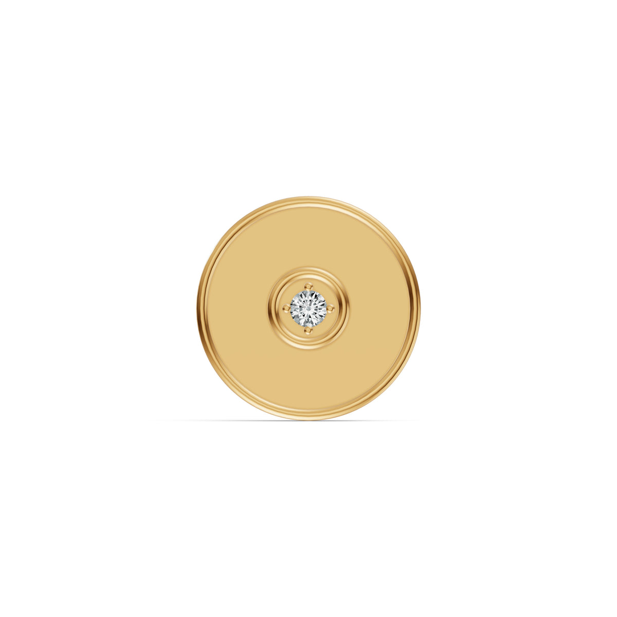 1 Gram Diamond Gold Coin