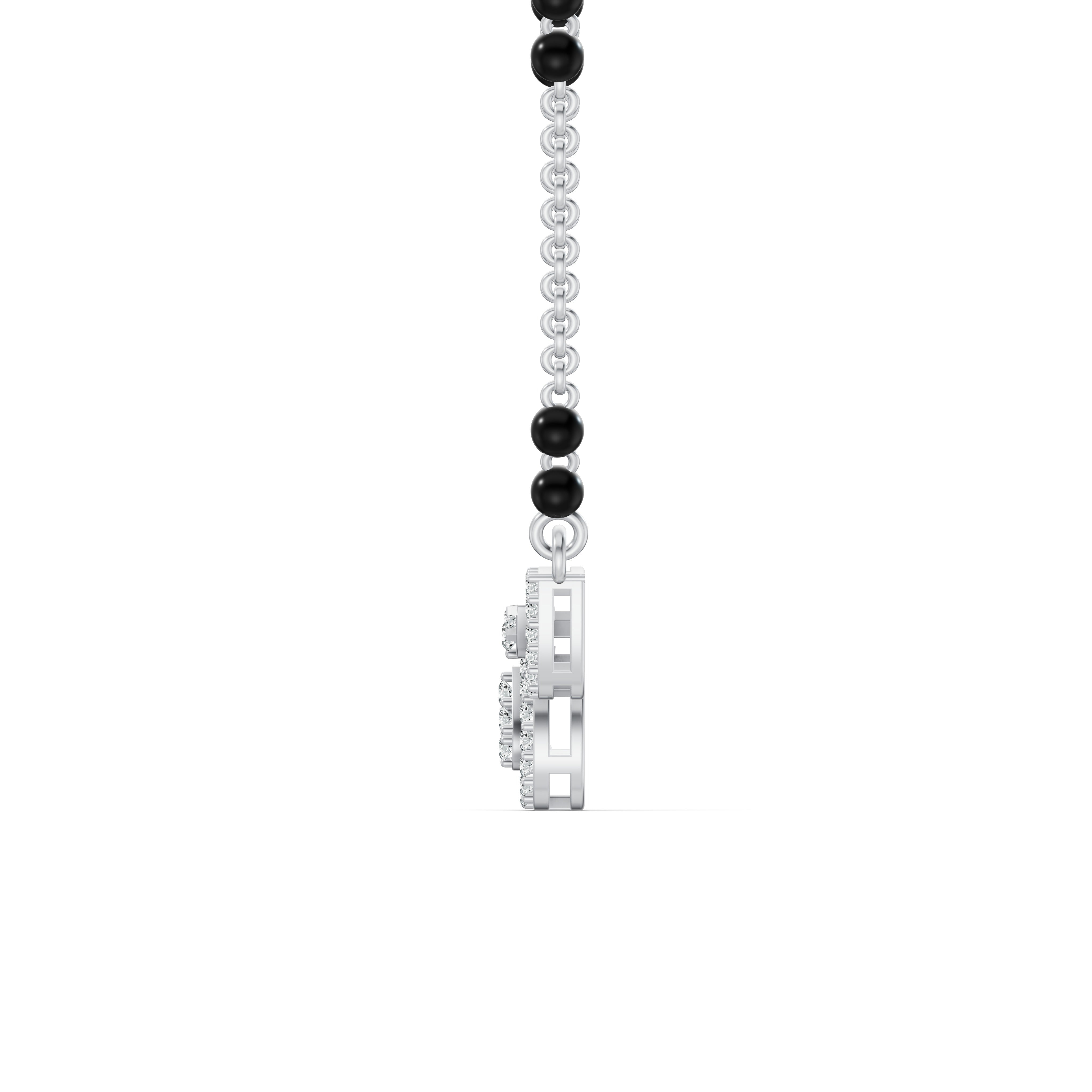 Twin Loop Diamond Mangalsutra