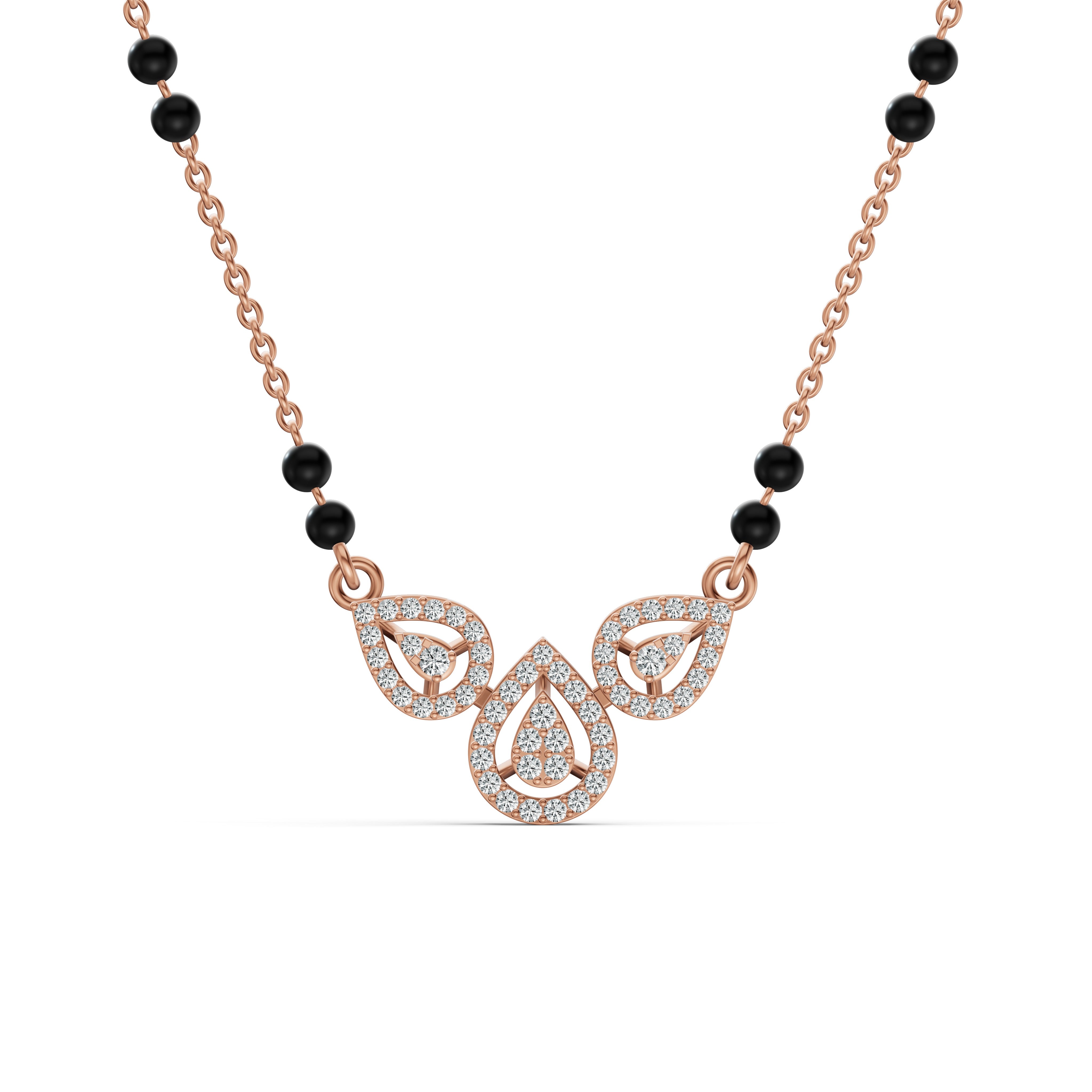 Twin Loop Diamond Mangalsutra