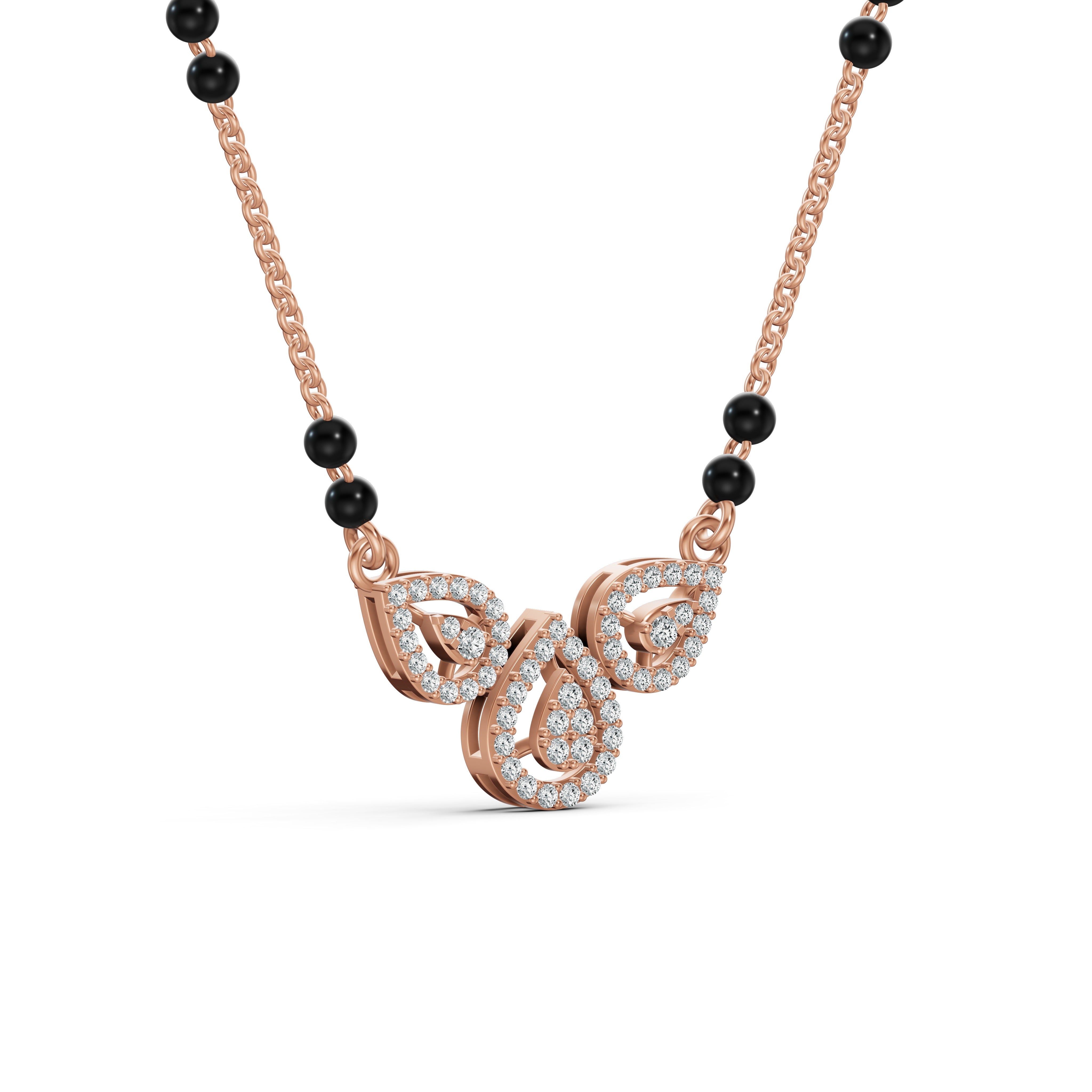 Twin Loop Diamond Mangalsutra