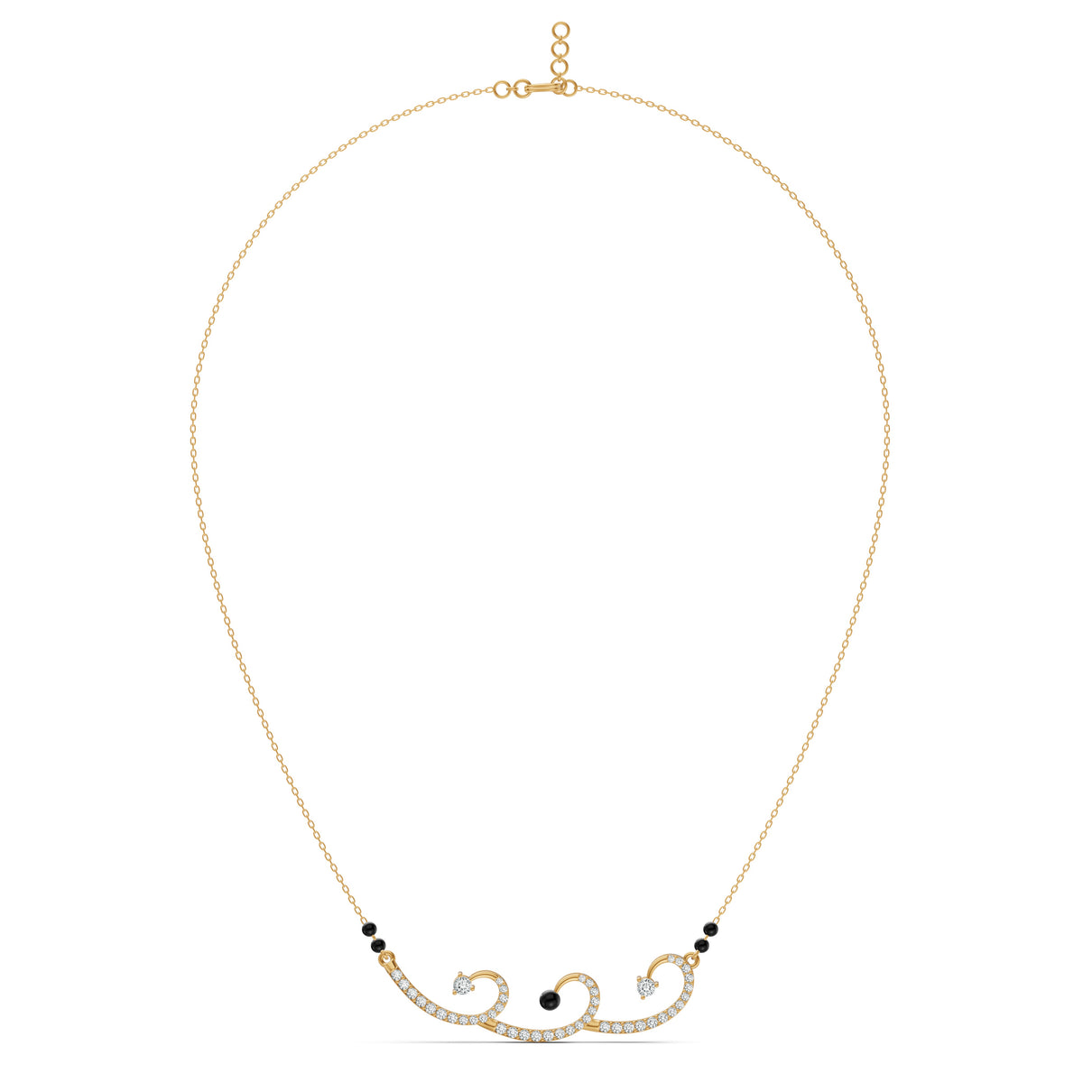 Spiral Loop Diamond Mangalsutra
