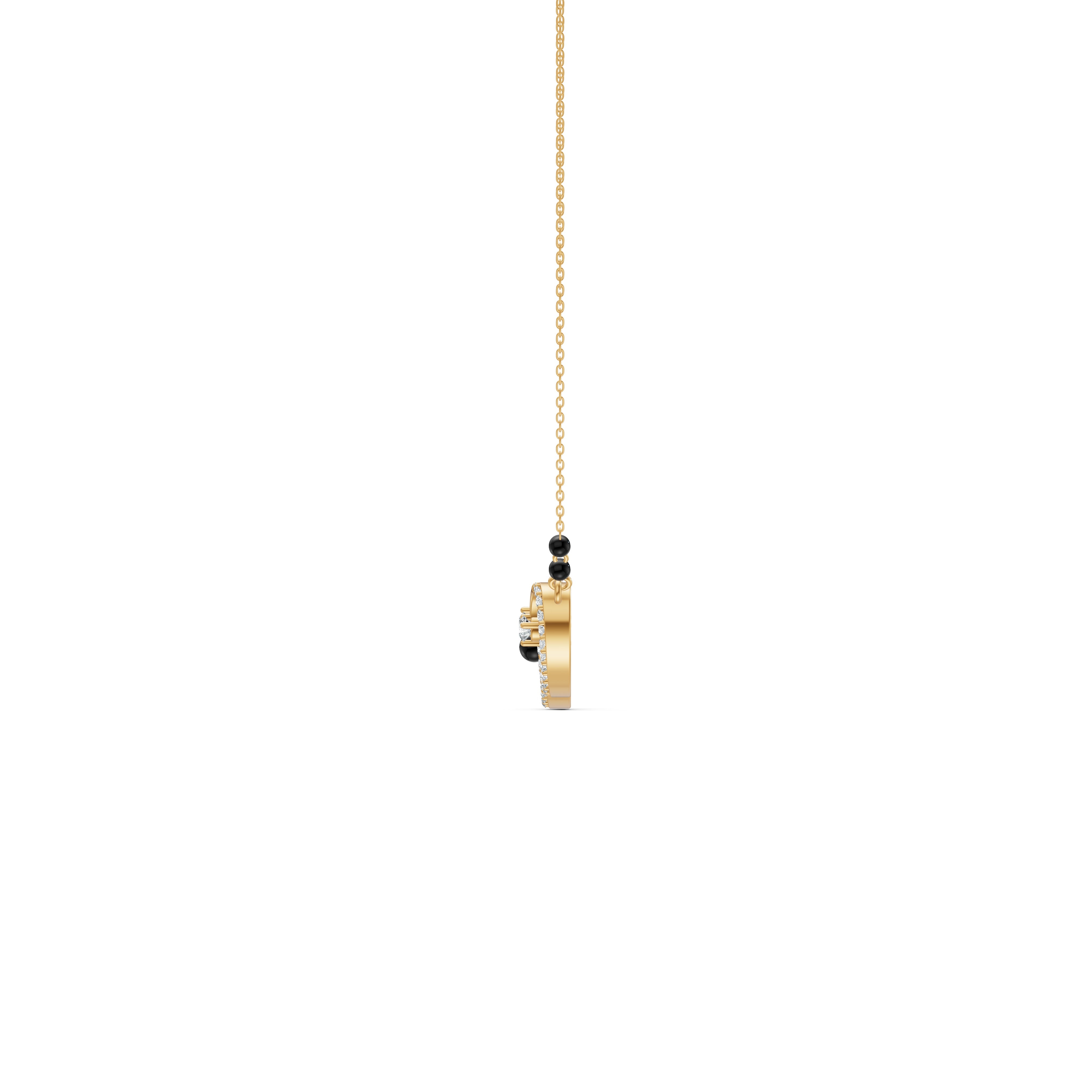 Spiral Loop Diamond Mangalsutra