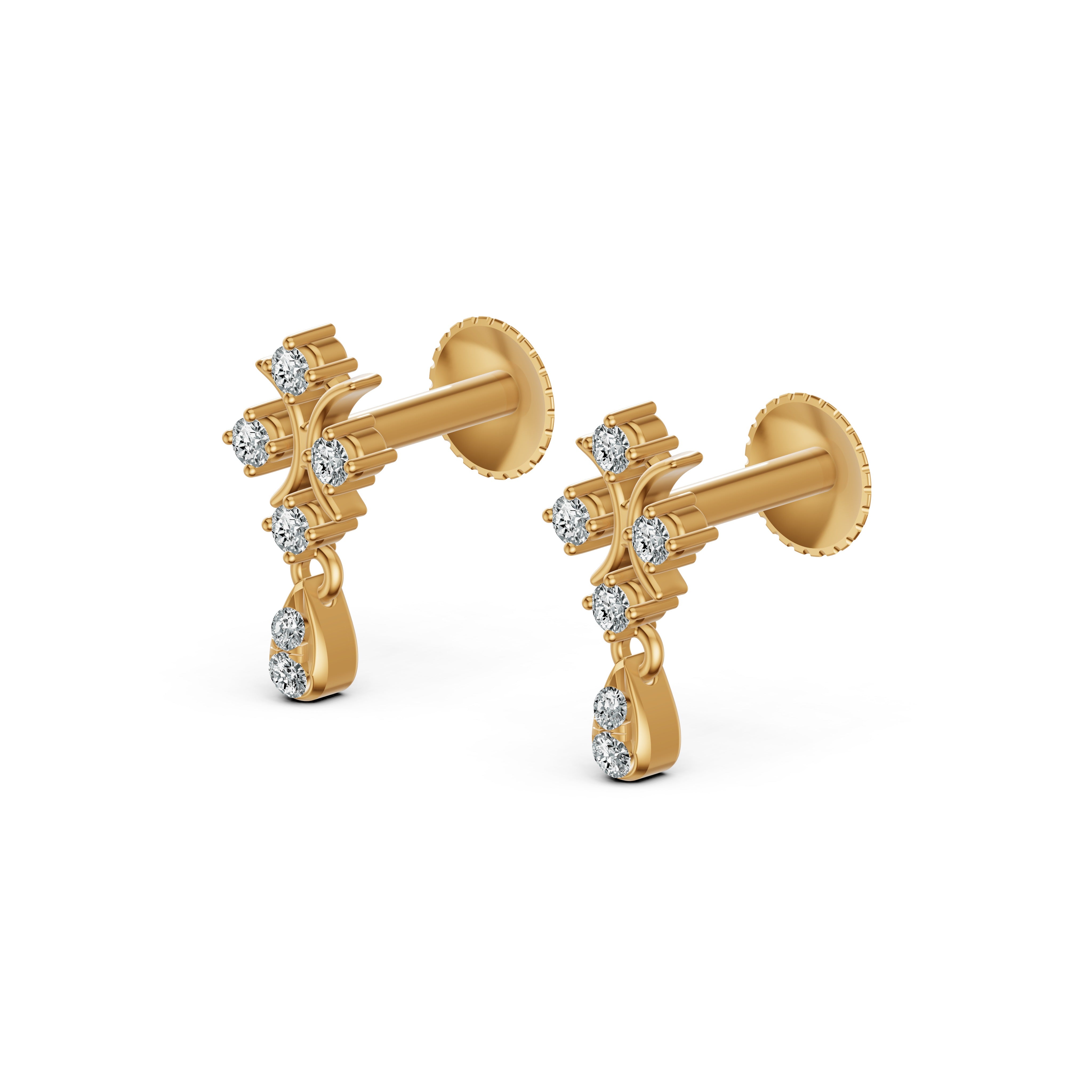 Twinkle Drop Diamond Earrings
