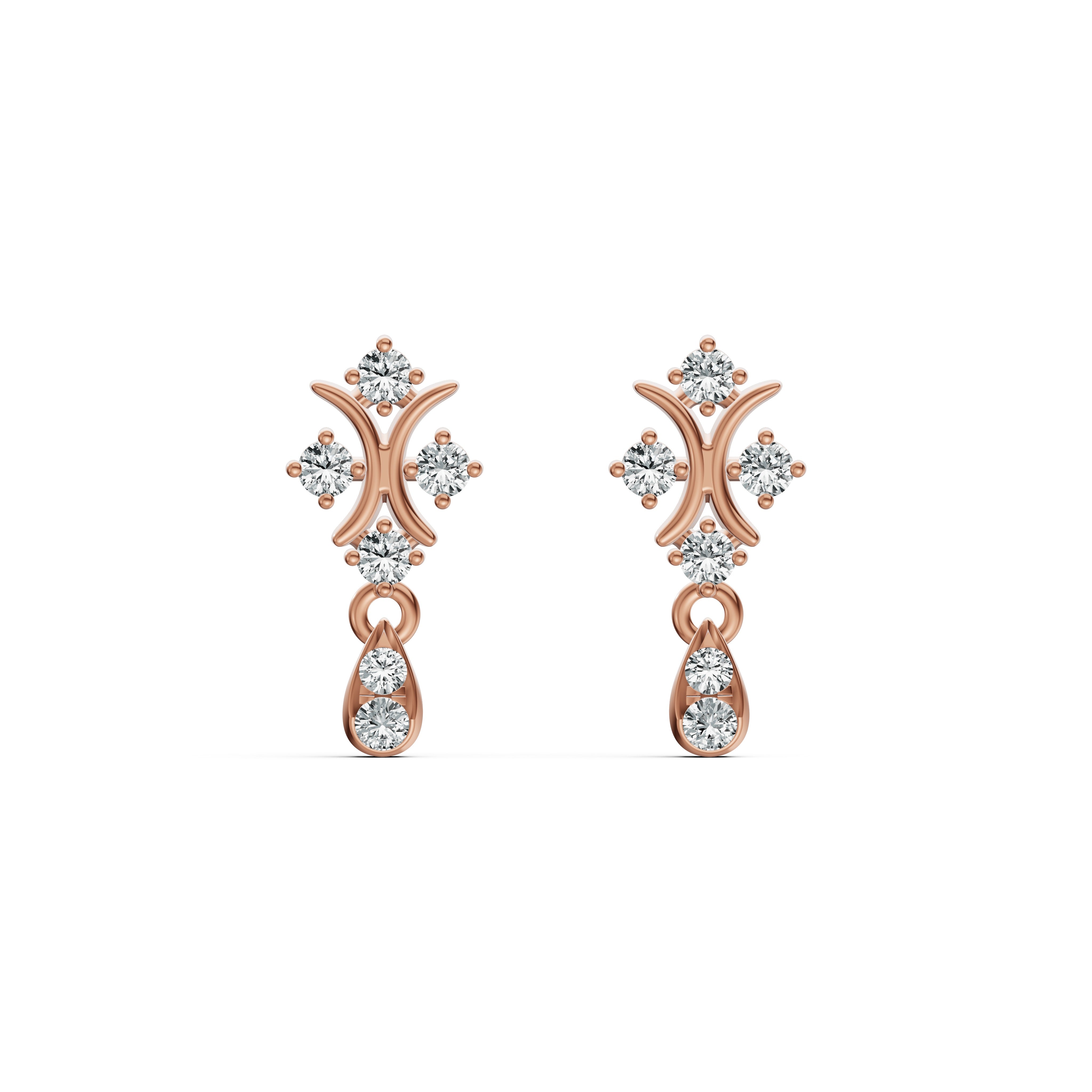 Twinkle Drop Diamond Earrings